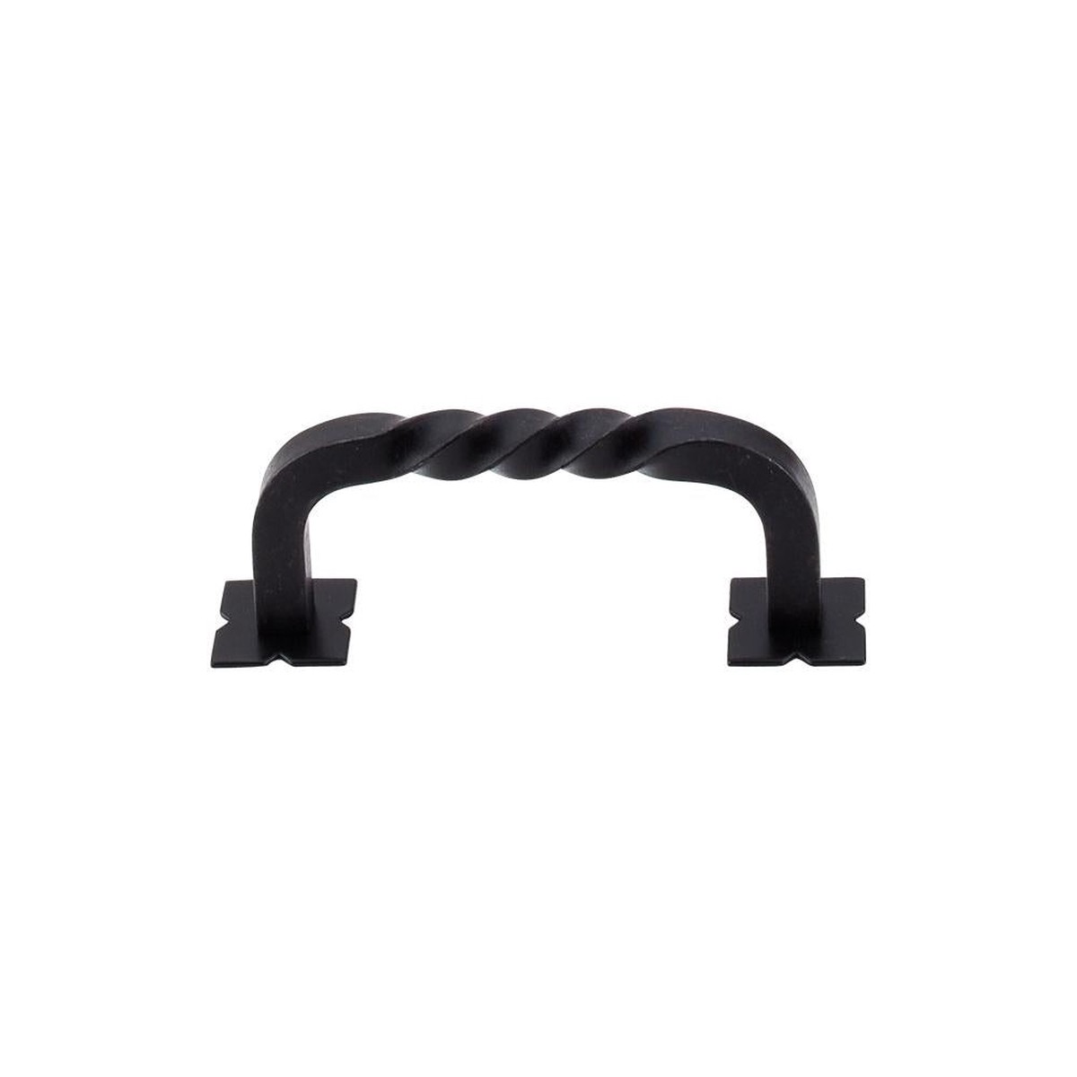 Top Knobs Twist D Pull with Backplates