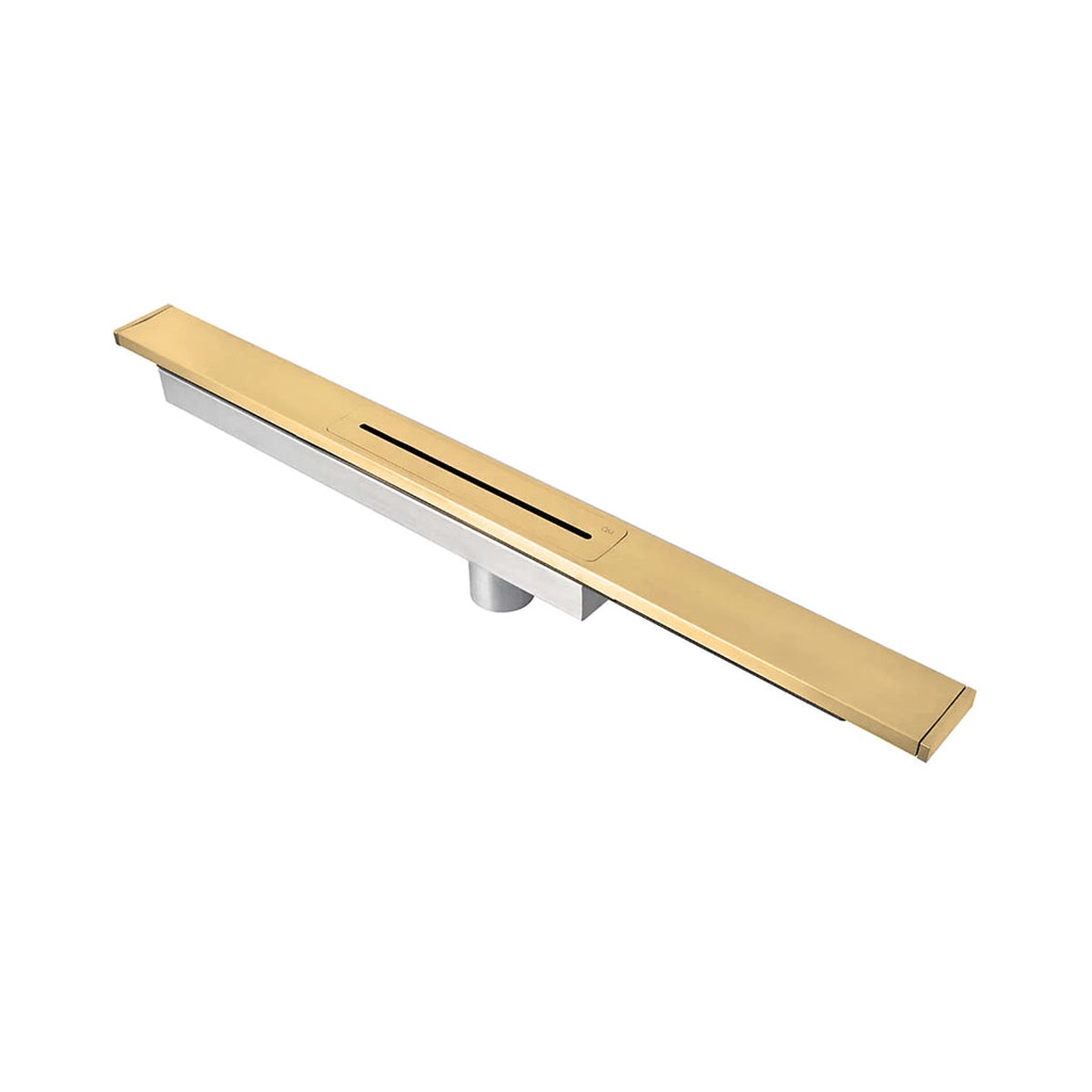 Delmar Supreme Linear Shower Drain - Floor Mount - 50 Stainless SteelGold