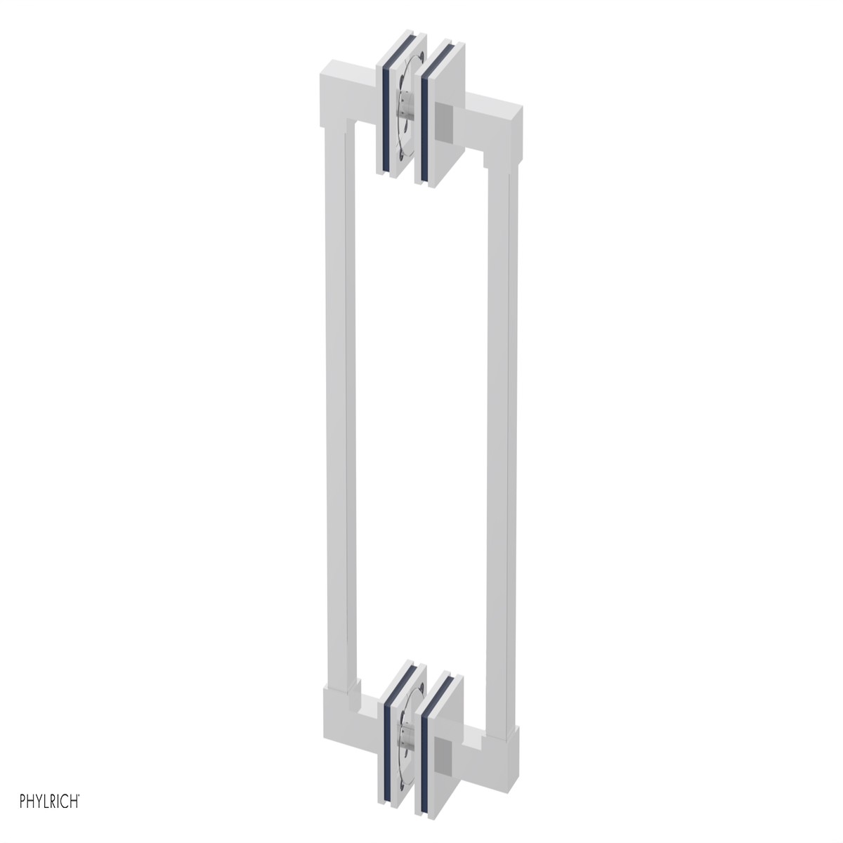JOLIE - 12 Double Sided Shower Pull with Navy Blue Accents 222S-93-12