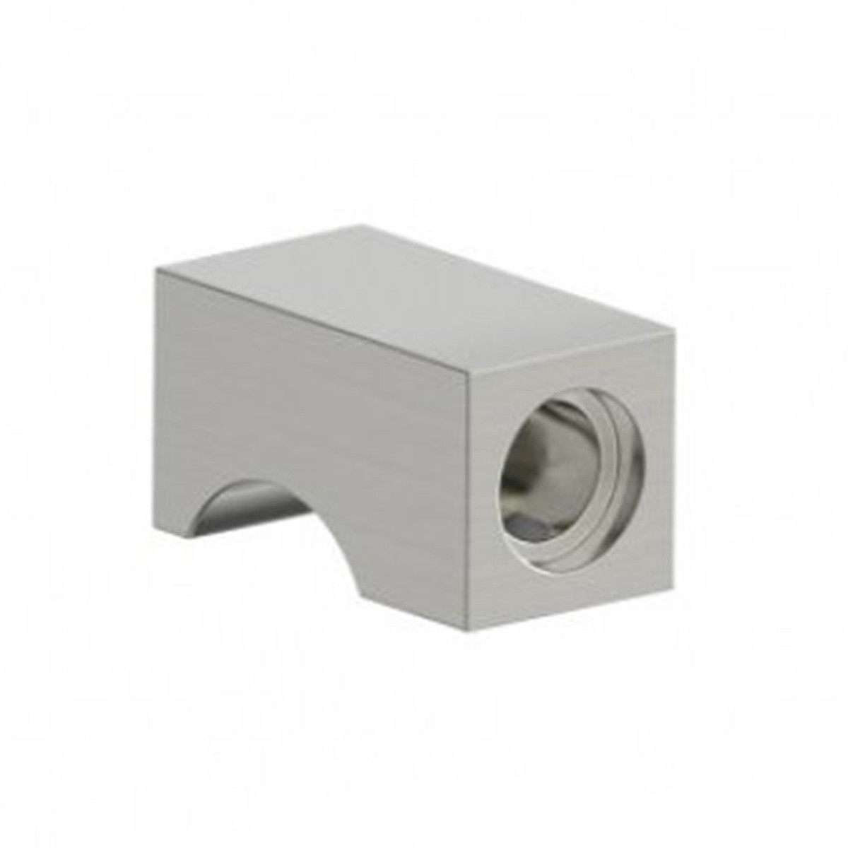 London Single Knob To Be Paired With Single Shower Door Handle - Door Mount - 2 BrassBrushed Nickel