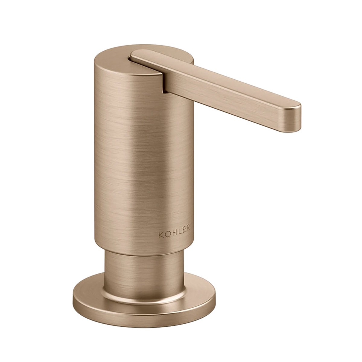 Components Round Soap Dispenser - Free Standing - 2 BrassBrushed Bronze