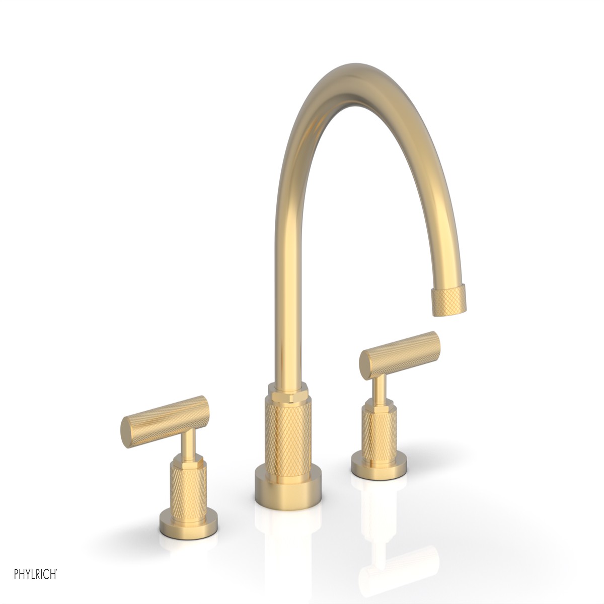 DUSTRIE - Deck Tub Set - Lever Handles - Knurled 371-41
