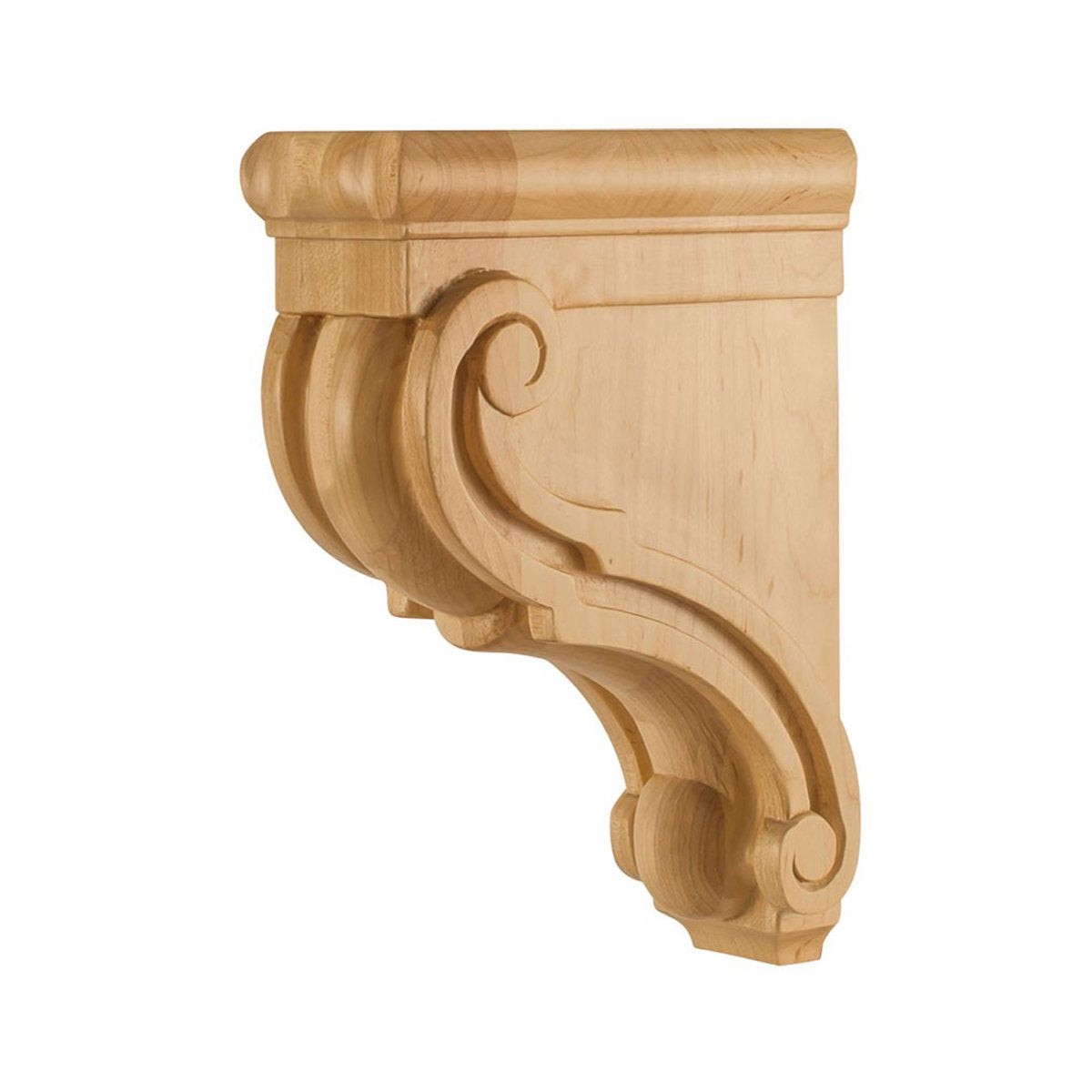 Hardware Resources 3 x 7 x 10 Alder Scrolled Bar Bracket