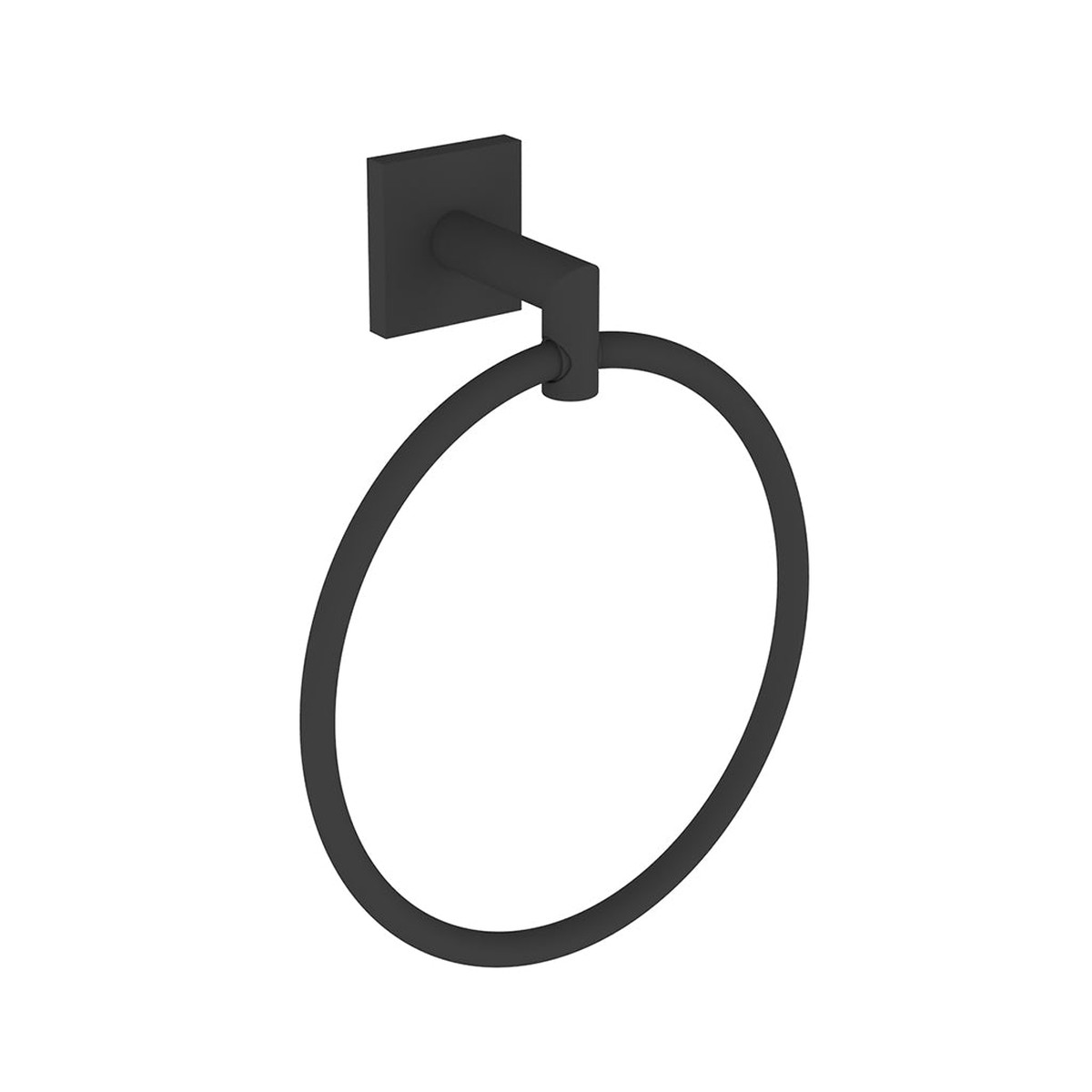 Atlanta Round Towel Ring - Wall Mount - 7 ZincMatt Black