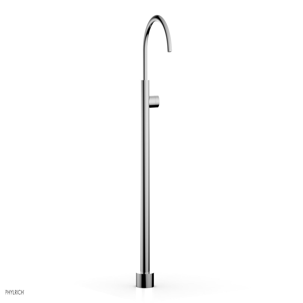BASIC II Tall Floor Mount Tub Filler - Smooth Handle 230-46-02