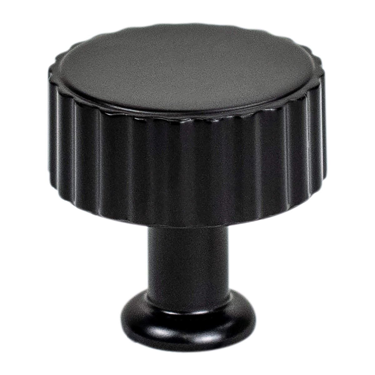 Berenson Cannelee Knob in Matte Black