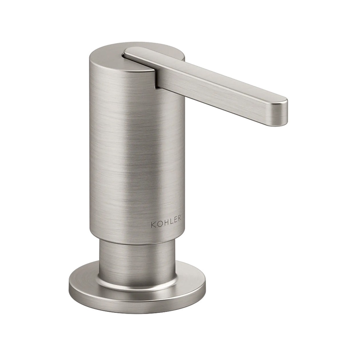 Components Round Soap Dispenser - Free Standing - 2 BrassStainless