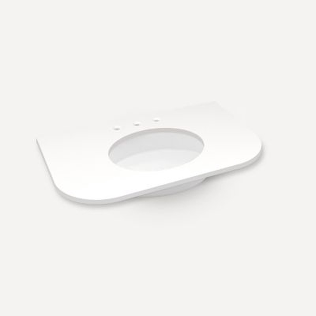 Robern TA36UCO93 Engineered Stone Top Quartz Stone Vanity Top 36 x 1-18 x 23 Center Undercounter Sink Three Hole for Rosebrook