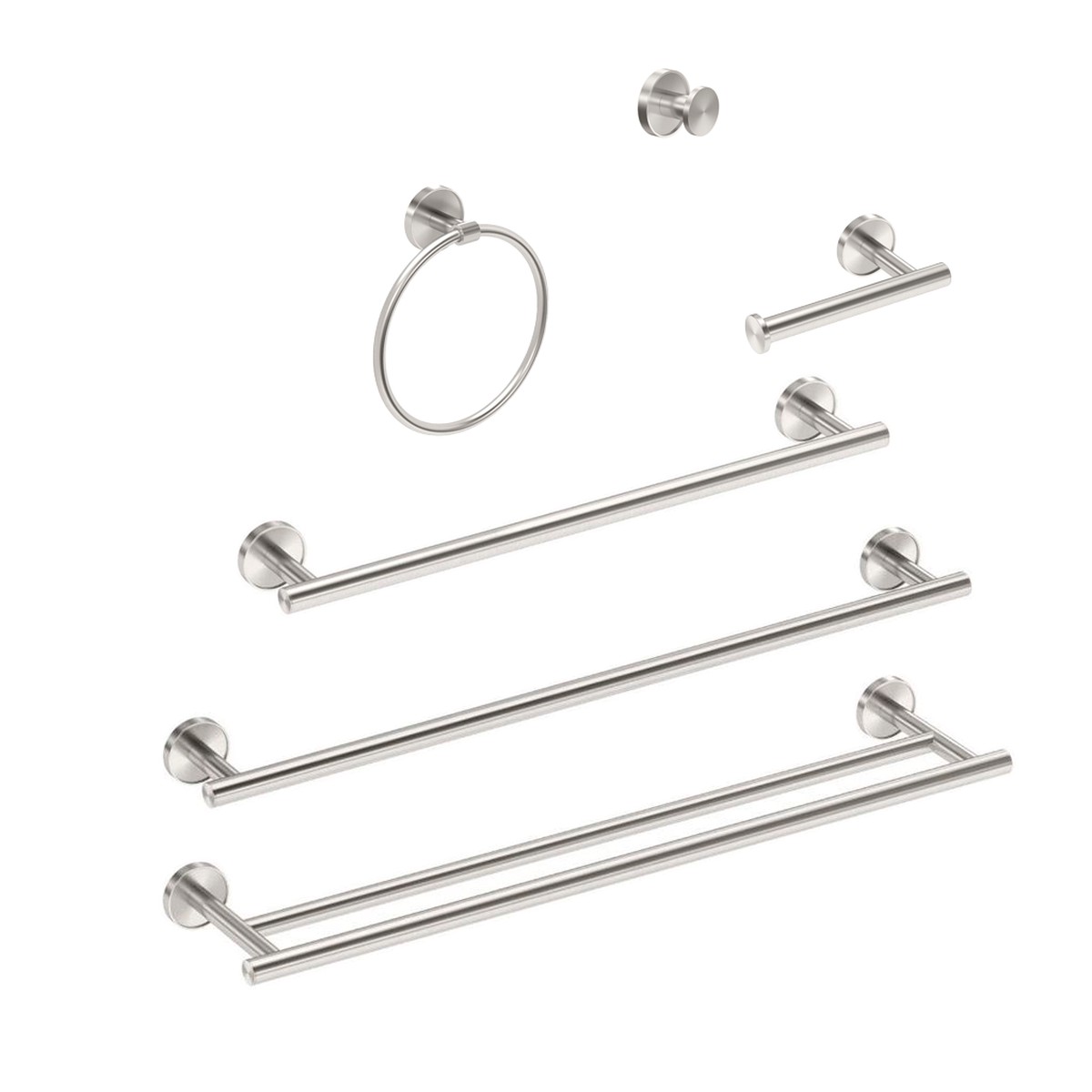 Sky Bathroom Accessories Set - Wall Mount - BrassSatin Nickel