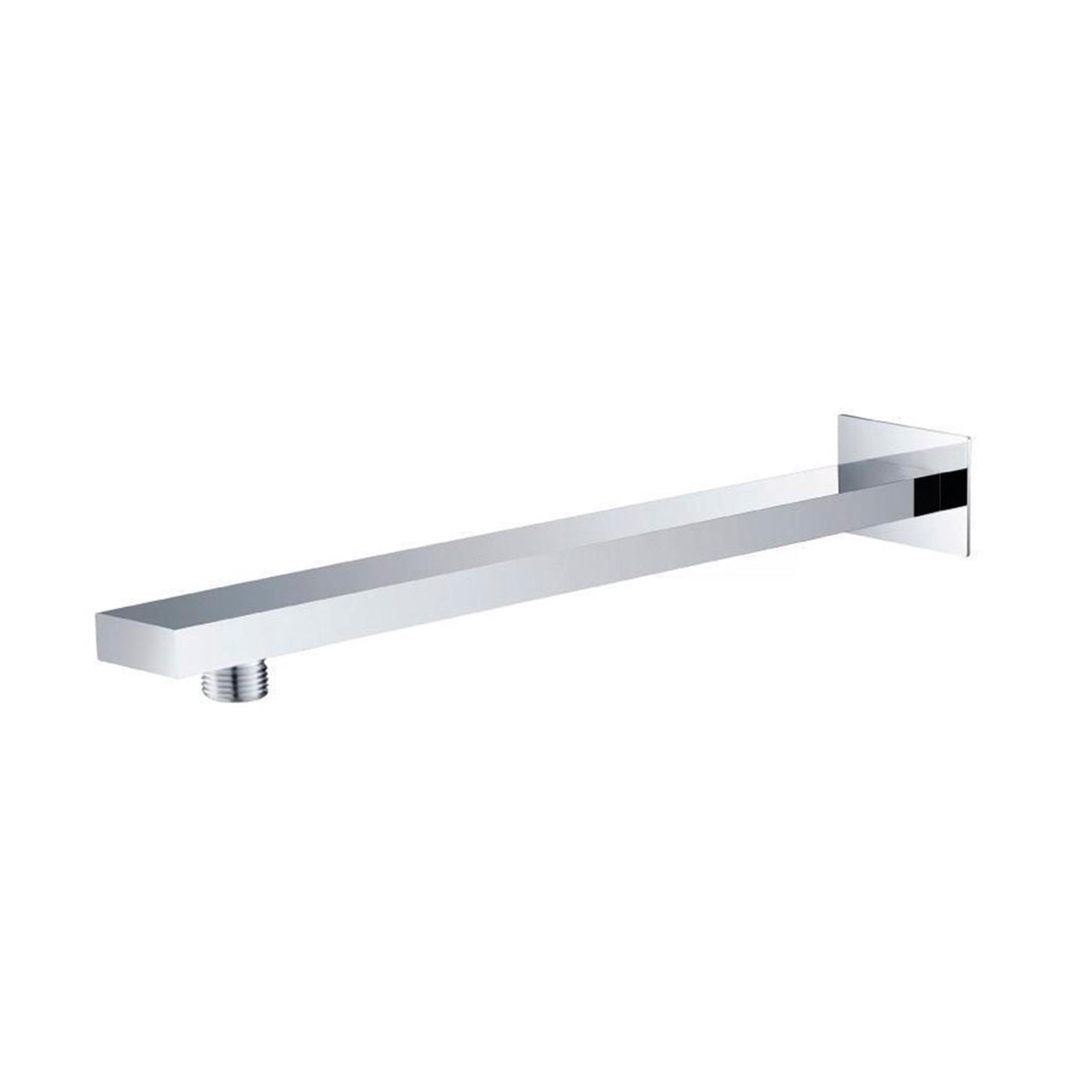 Universal Square Shower Arm - Wall Mount - 15 BrassPolished Chrome