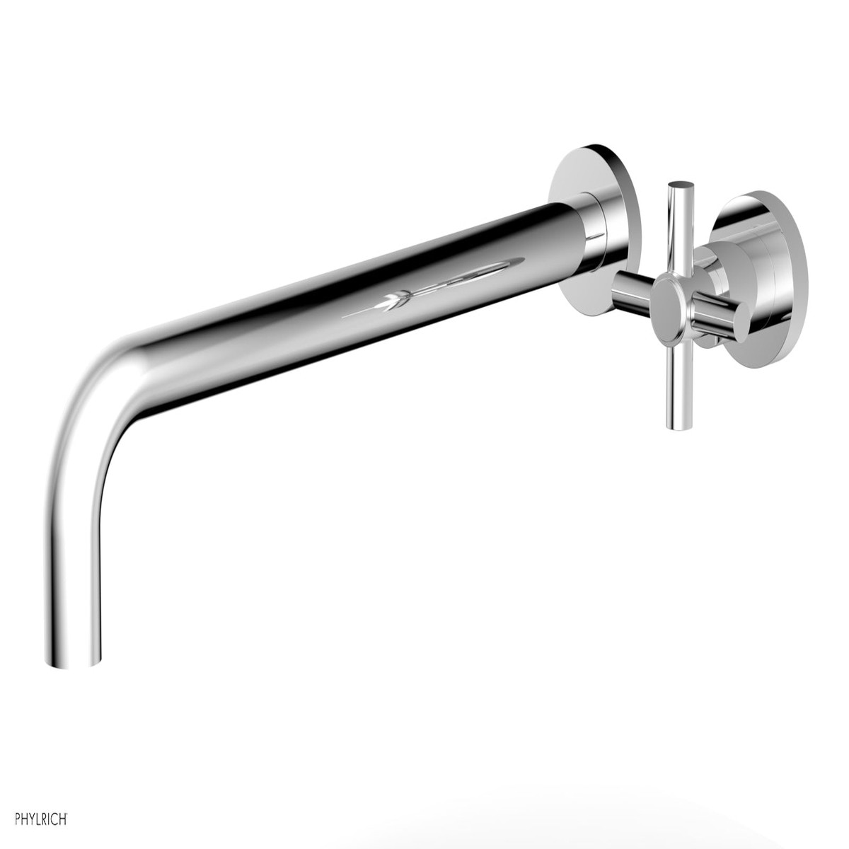 Basic 14 Single Handle Wall Lavatory Set - Cross Handle D131-18