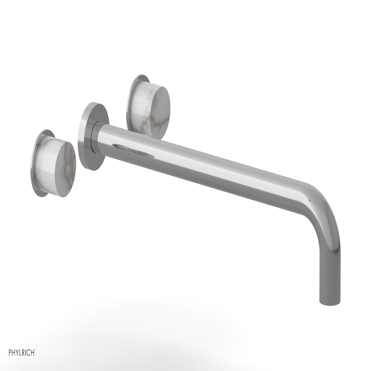 Basic II 14 Wall Tub Set - White Marble Handles 230-58-14
