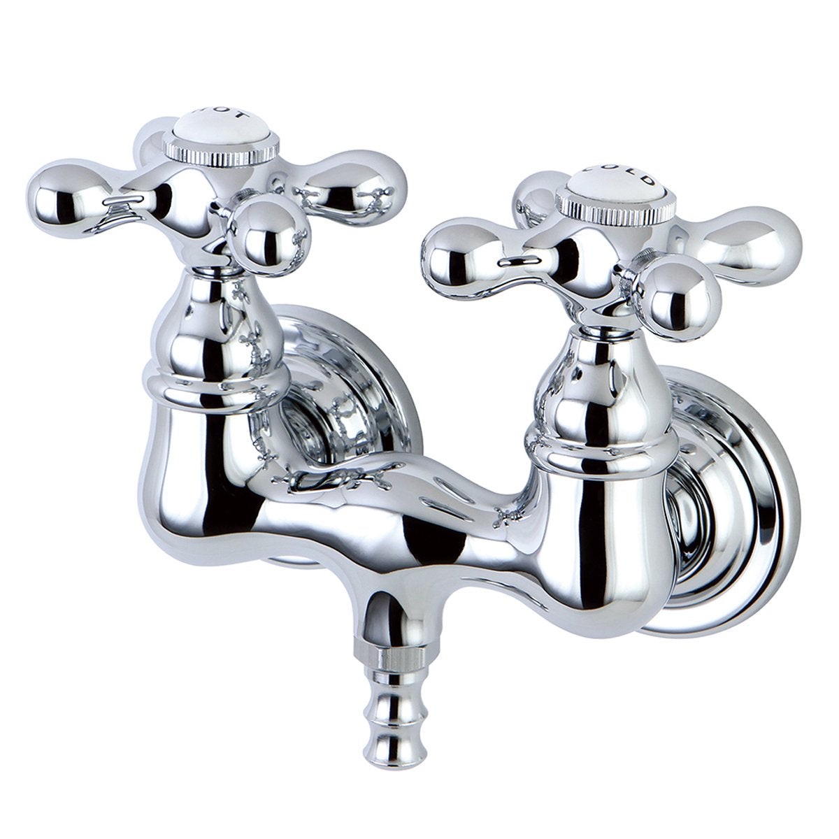 Kingston Brass Vintage Wall Mount 3-38 Brass Clawfoot Tub Filler