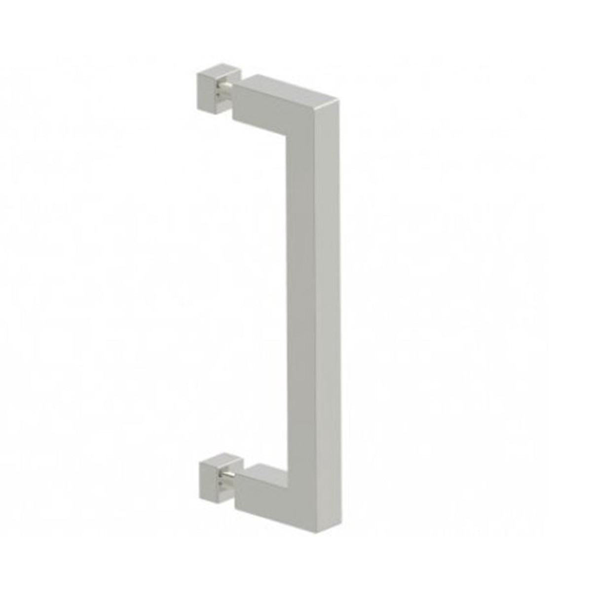 London Single Glass Shower Door Handle - Door Mount - 8 BrassPolished Nickel