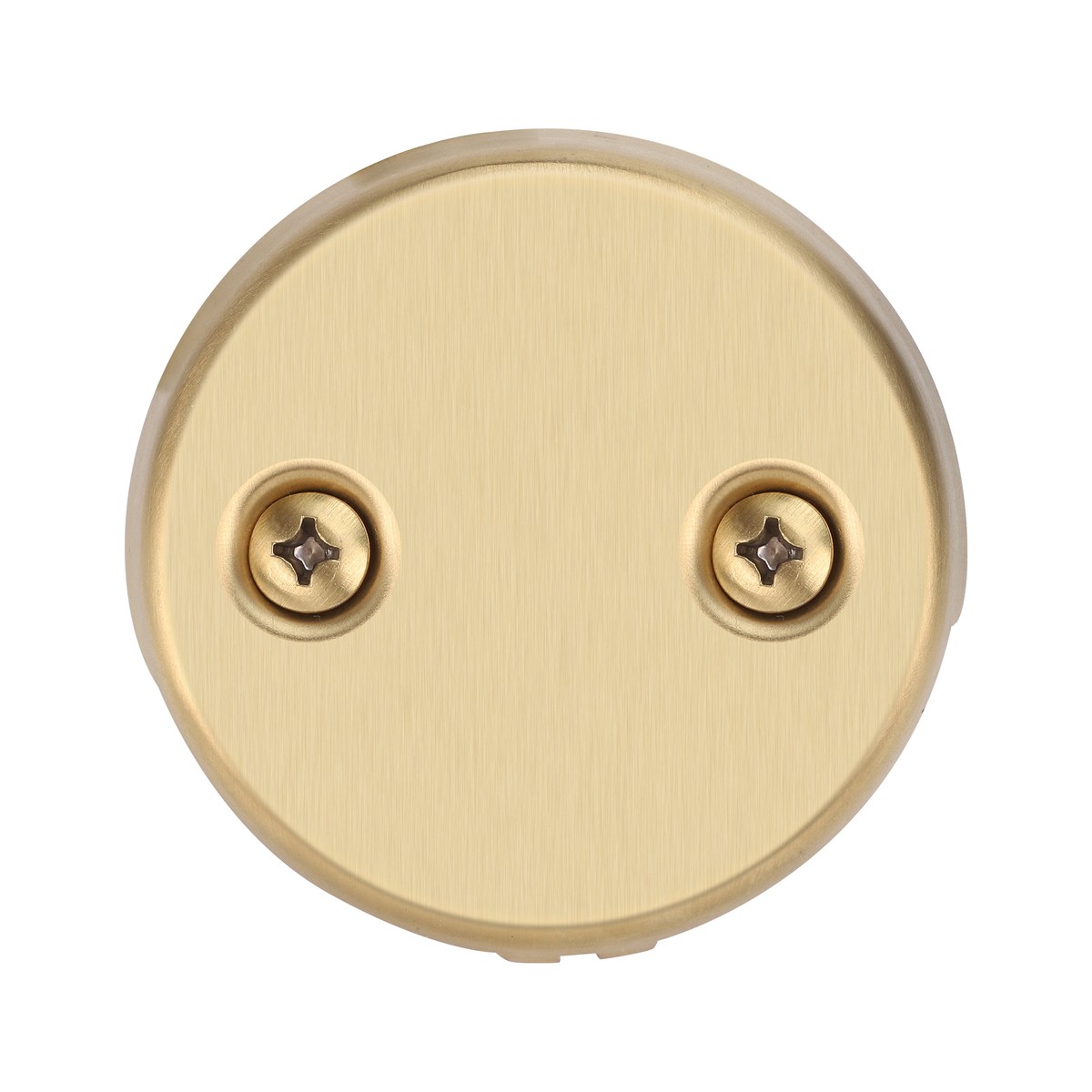 PRIMSOPH Two Hole Tub Drain Overflow Faceplate Brushed Gold