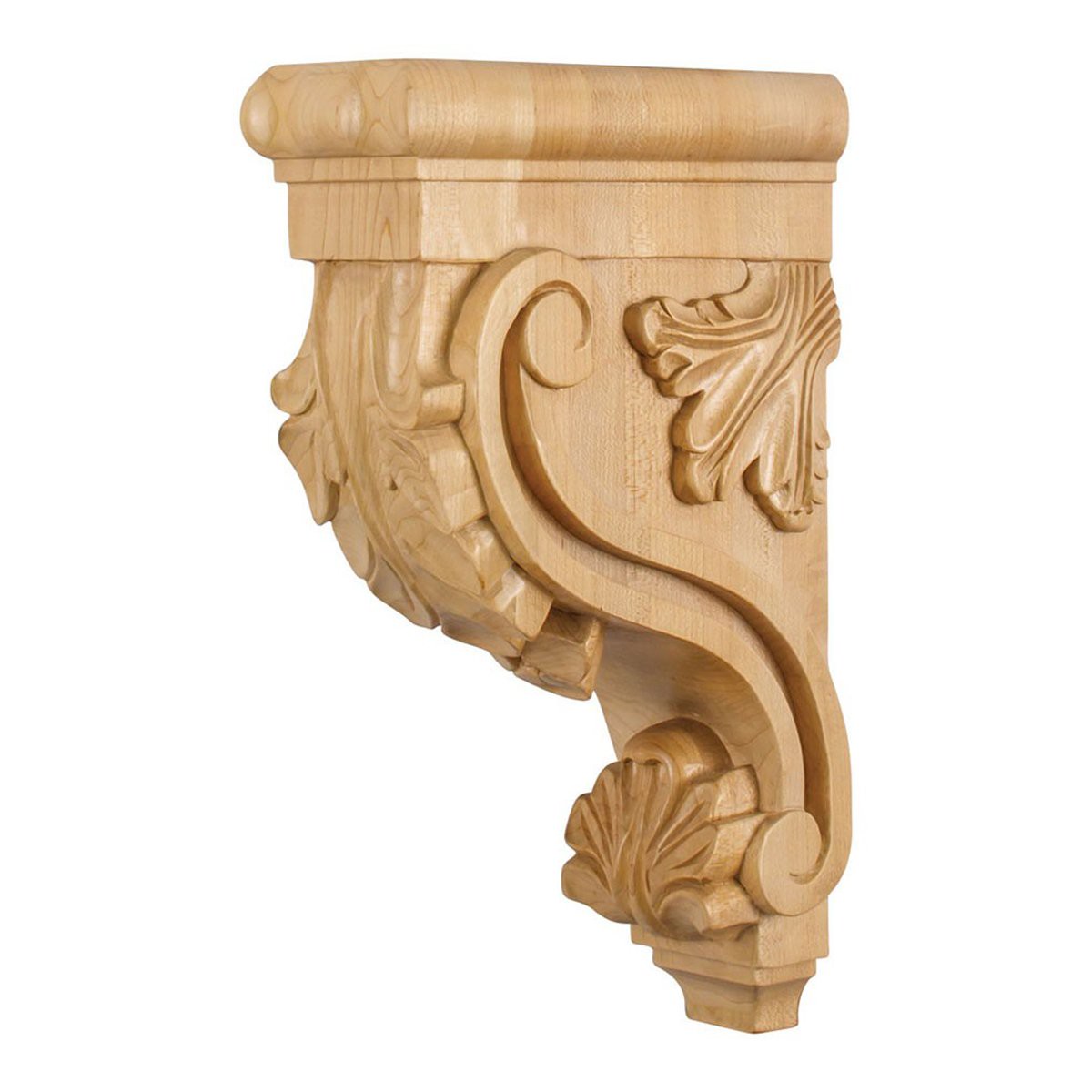 Hardware Resources 3-38 x 7-34 x 13 Hard Maple Acanthus Bar Bracket