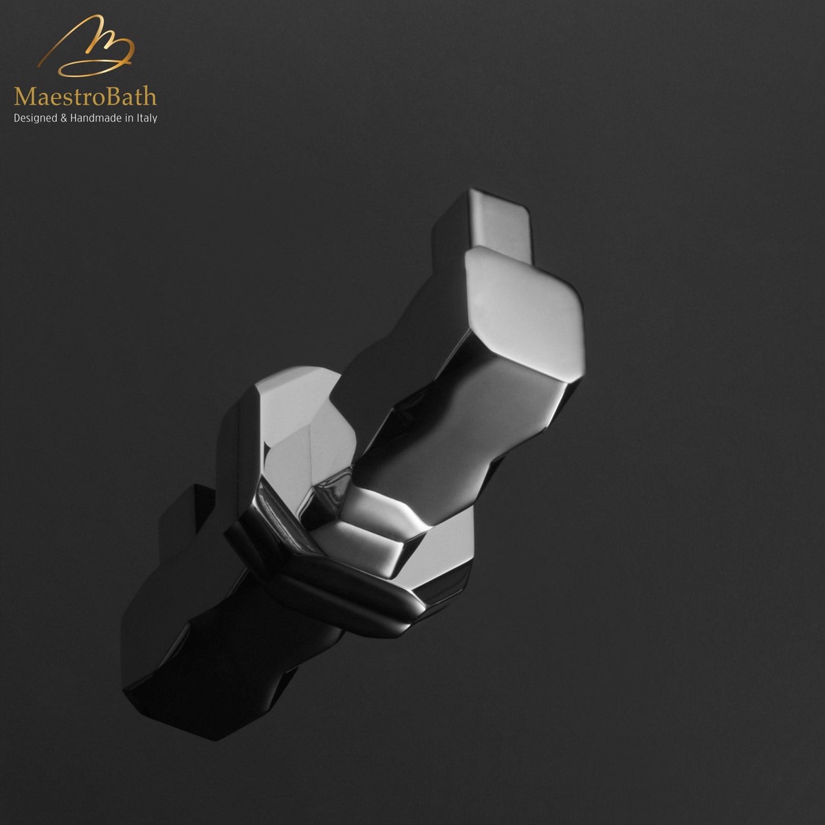 IKON Polished Chrome Luxury Robe Hook