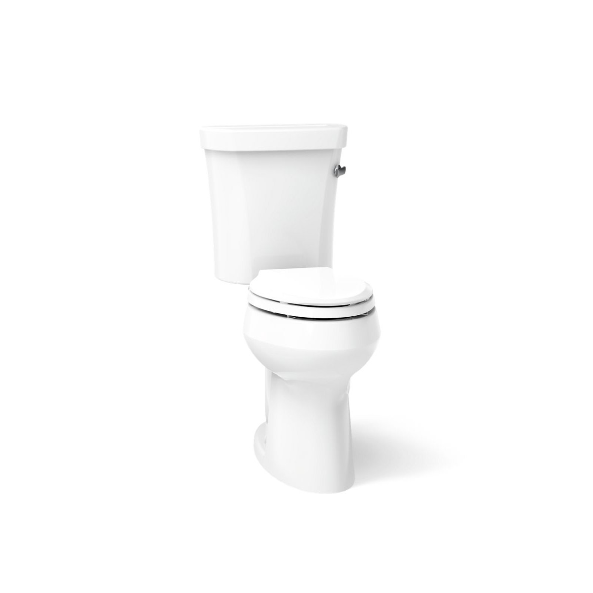 KOHLER K-3948-TR Wellworth Two-piece Elongated Toilet 128 GPF Tank Locks with Right-Hand Trip Lever