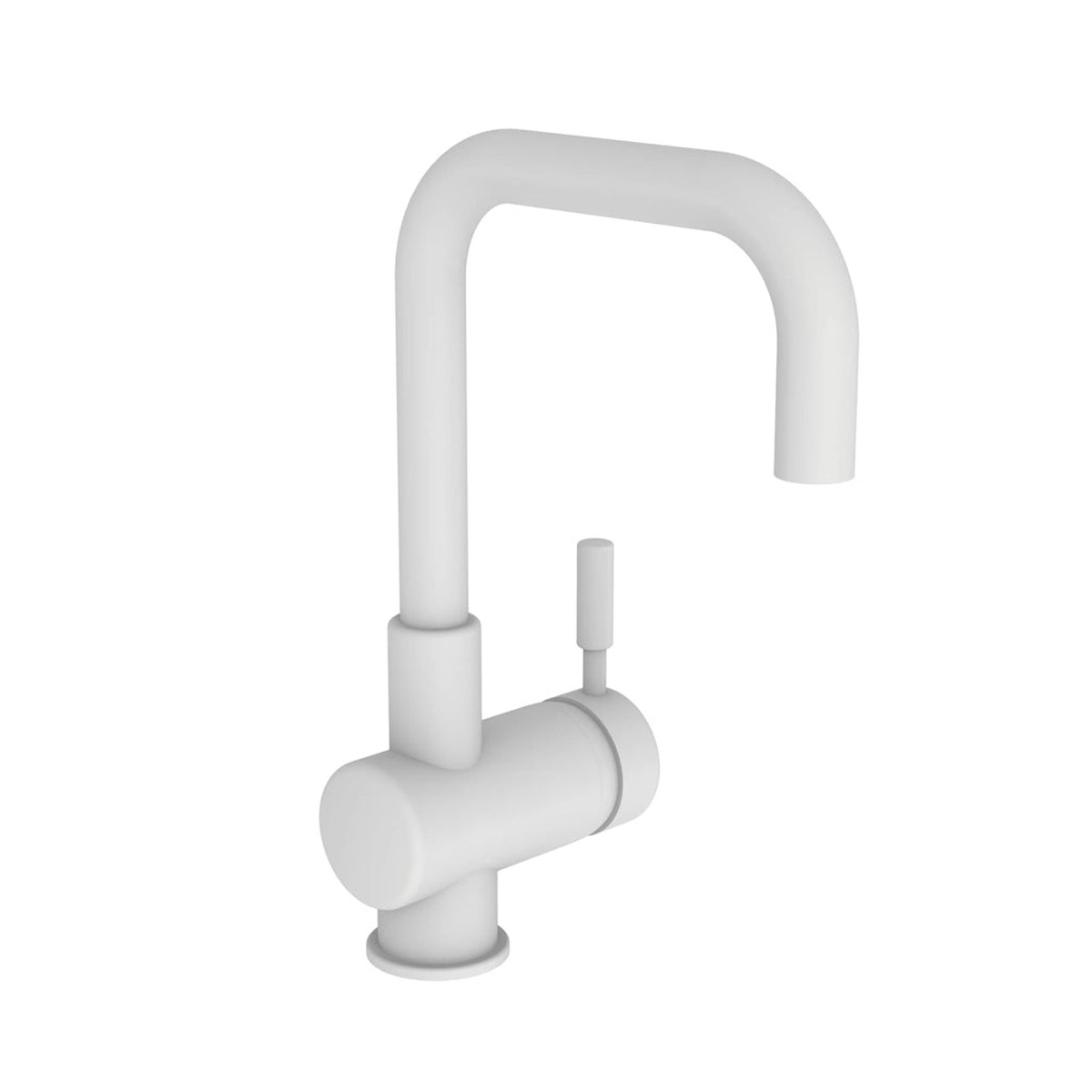 East Square Bar Faucet - Single Hole - 11 BrassMatt White
