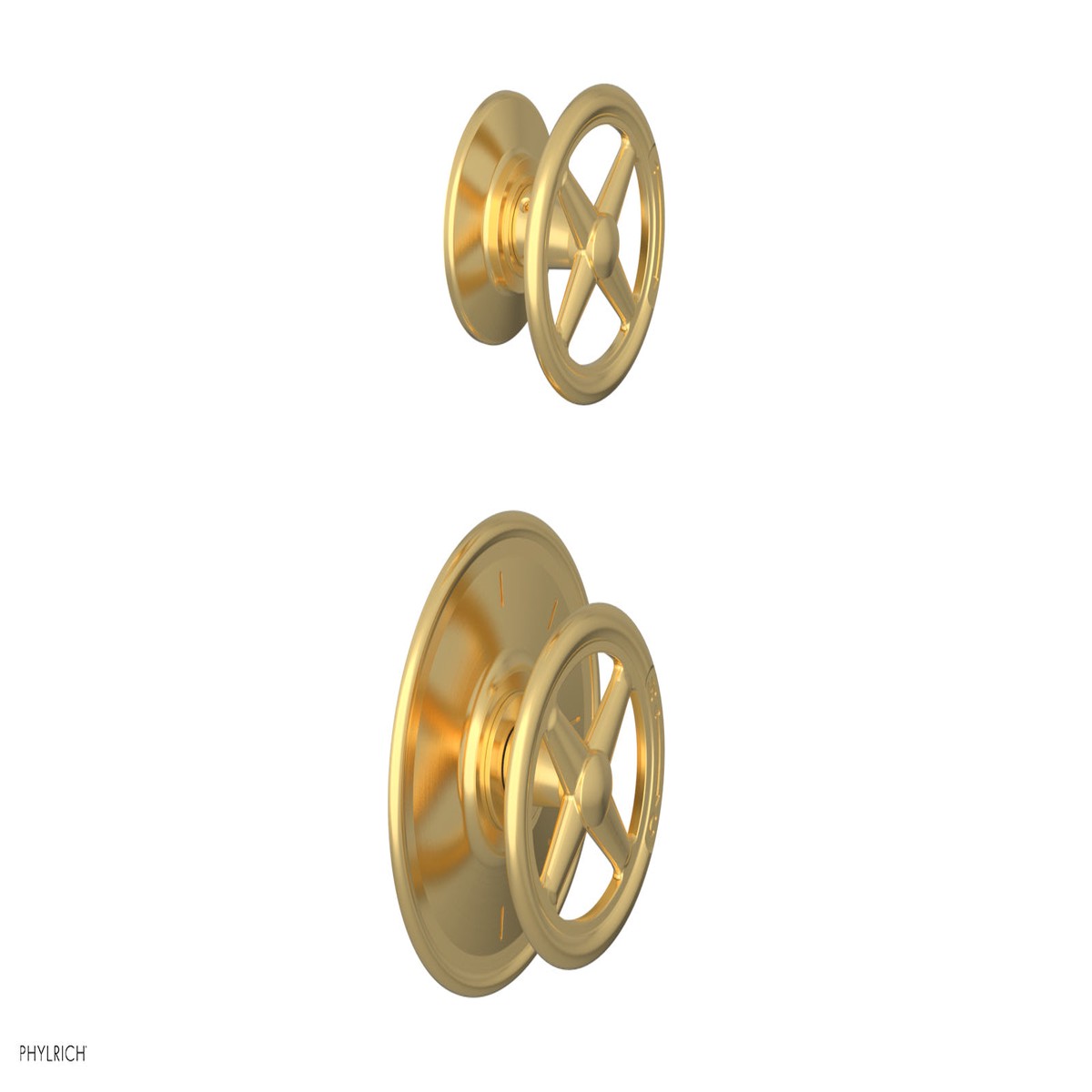 WORKS - 34 Thermostatic Valve with Diverter Cross Handles 4-611