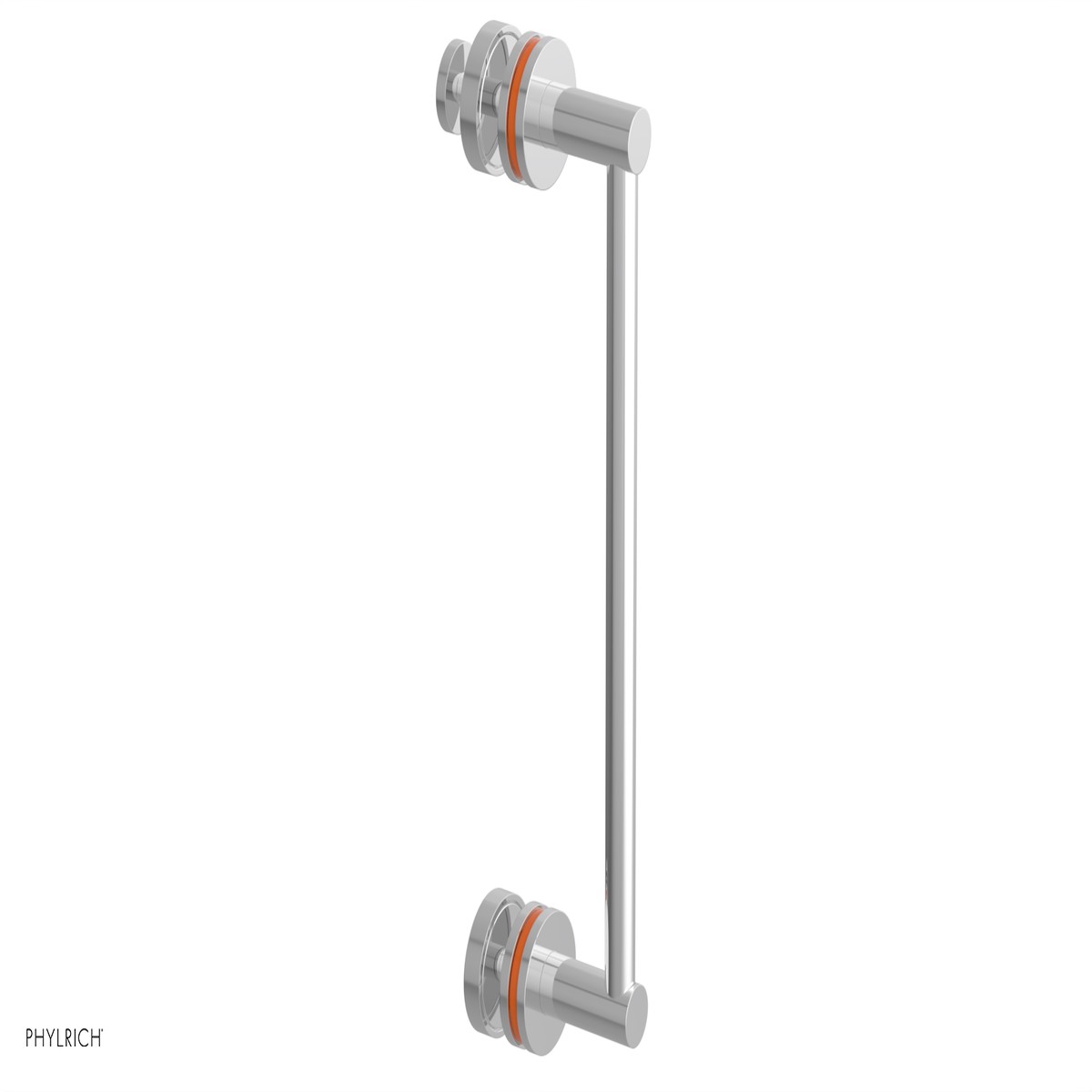 JOLIE - 12 Single Sided Shower Pull with Orange Accents 222-92-12