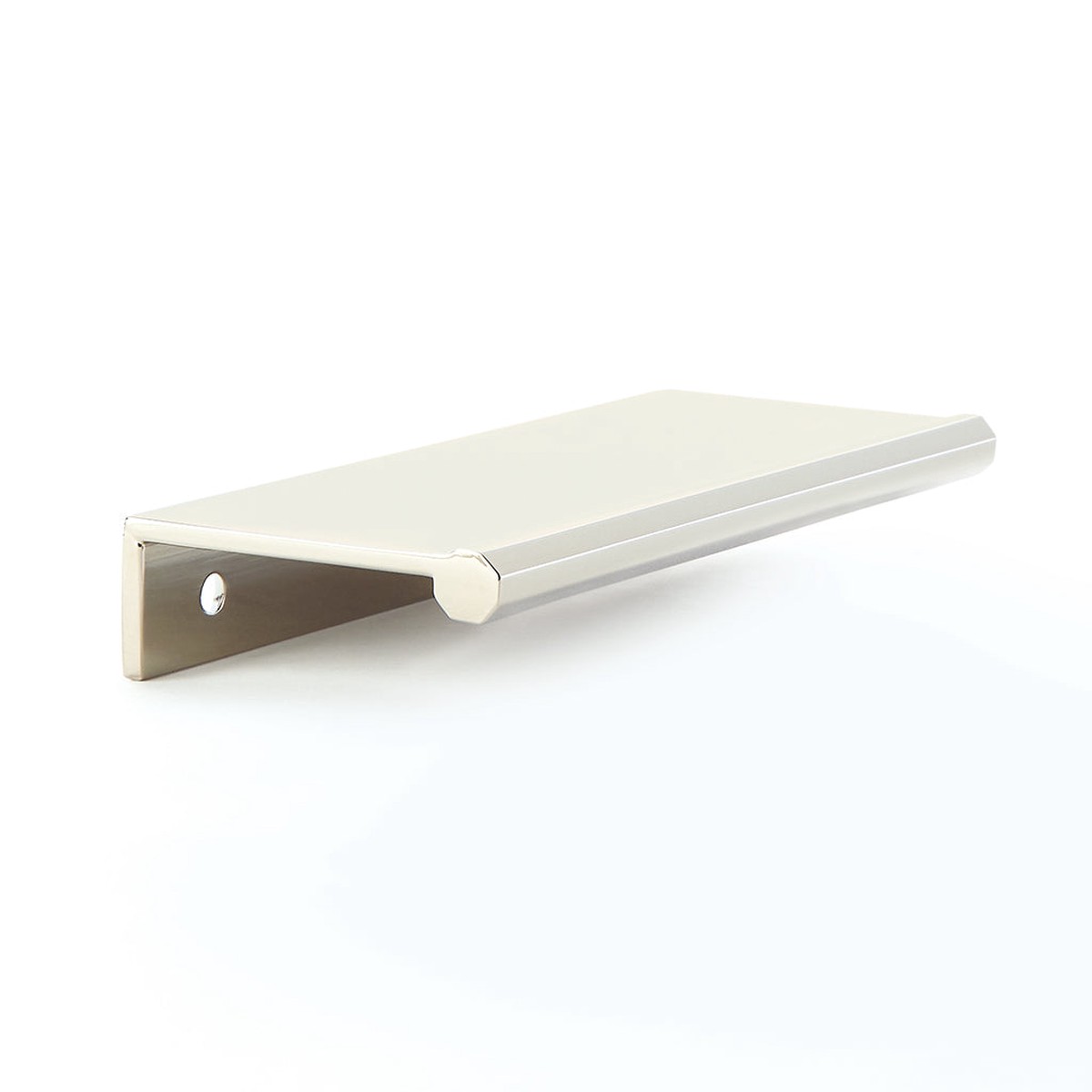 Baker Edge Cabinet Pull Handle - Cabinet Mount - 4 BrassPolished Nickel