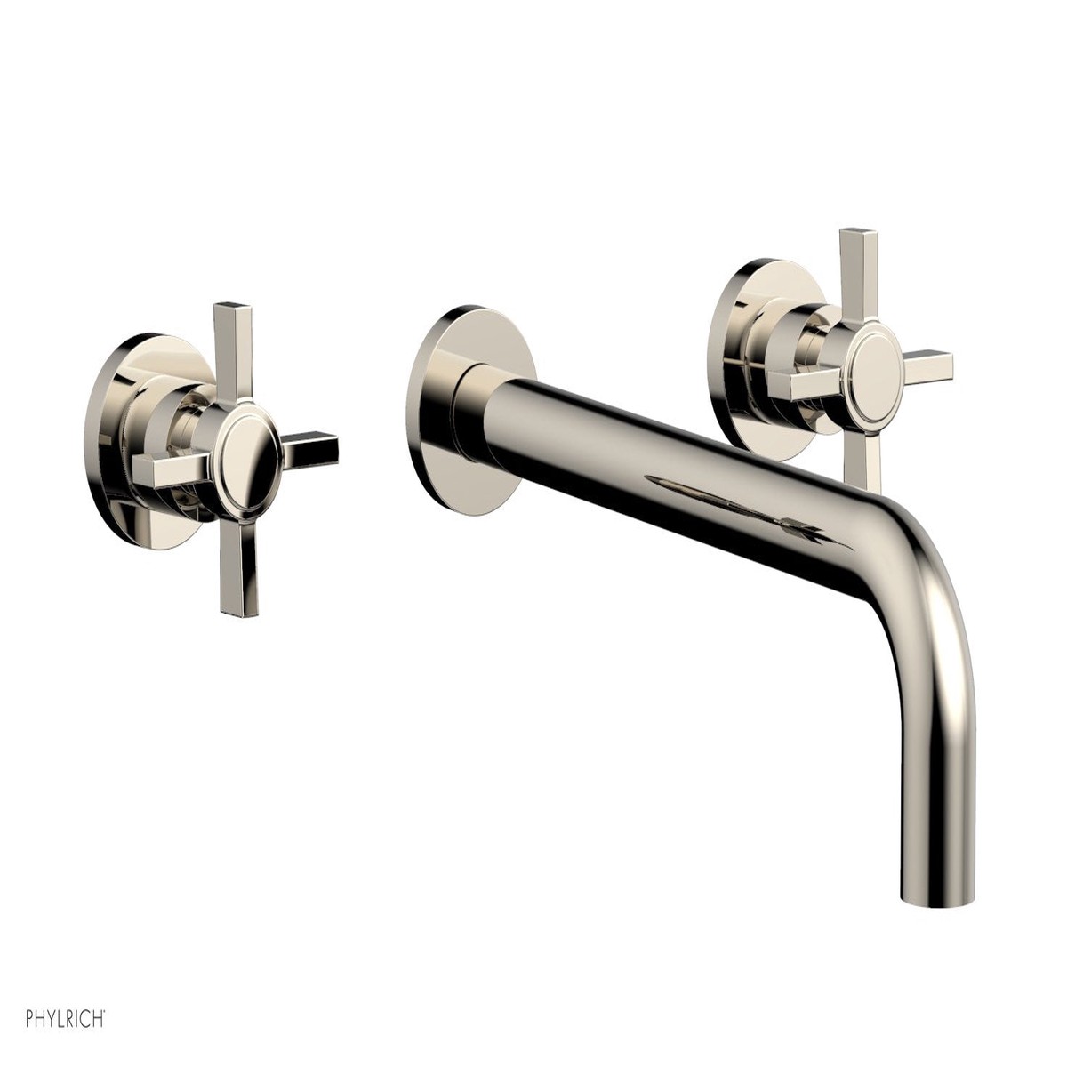 Basic Wall Tub Set 12 Spout - Blade Cross Handles D1137-12