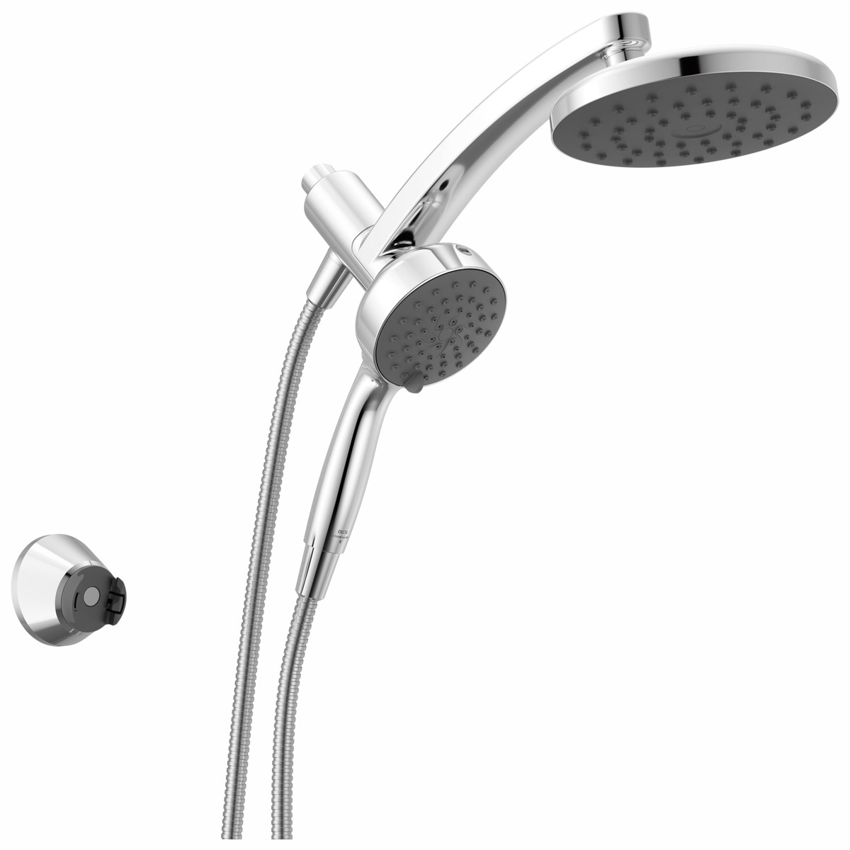 Delta Universal Showering Components 75648 PivotPro 3-in-1 Combination Shower with TouchClean Spray Face