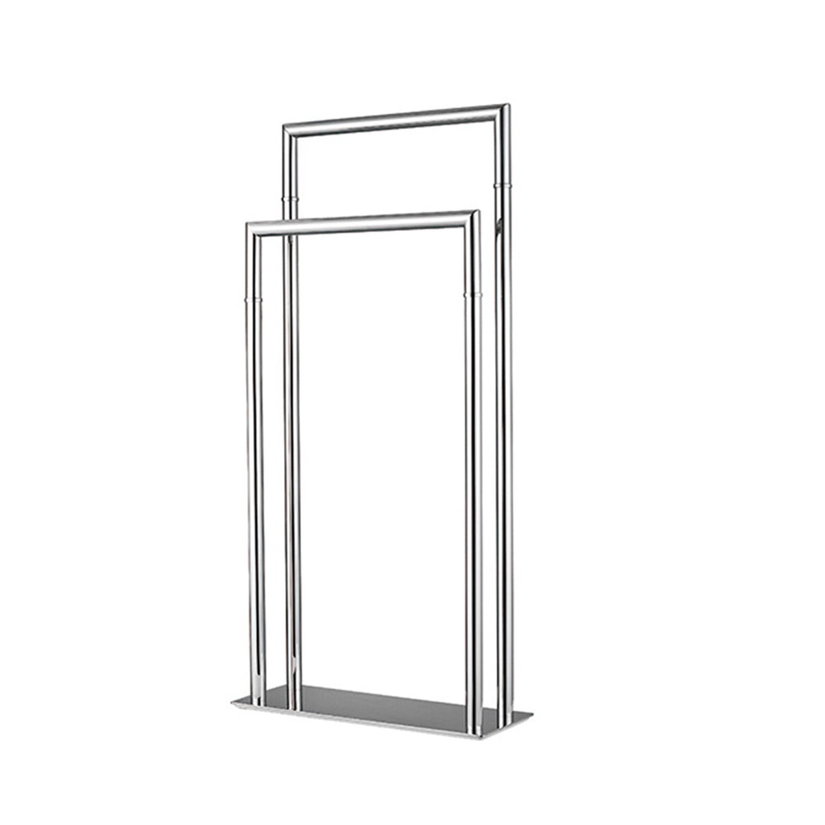 Zurich Double Towel Bar - Free Standing - 33 BrassPolished Chrome
