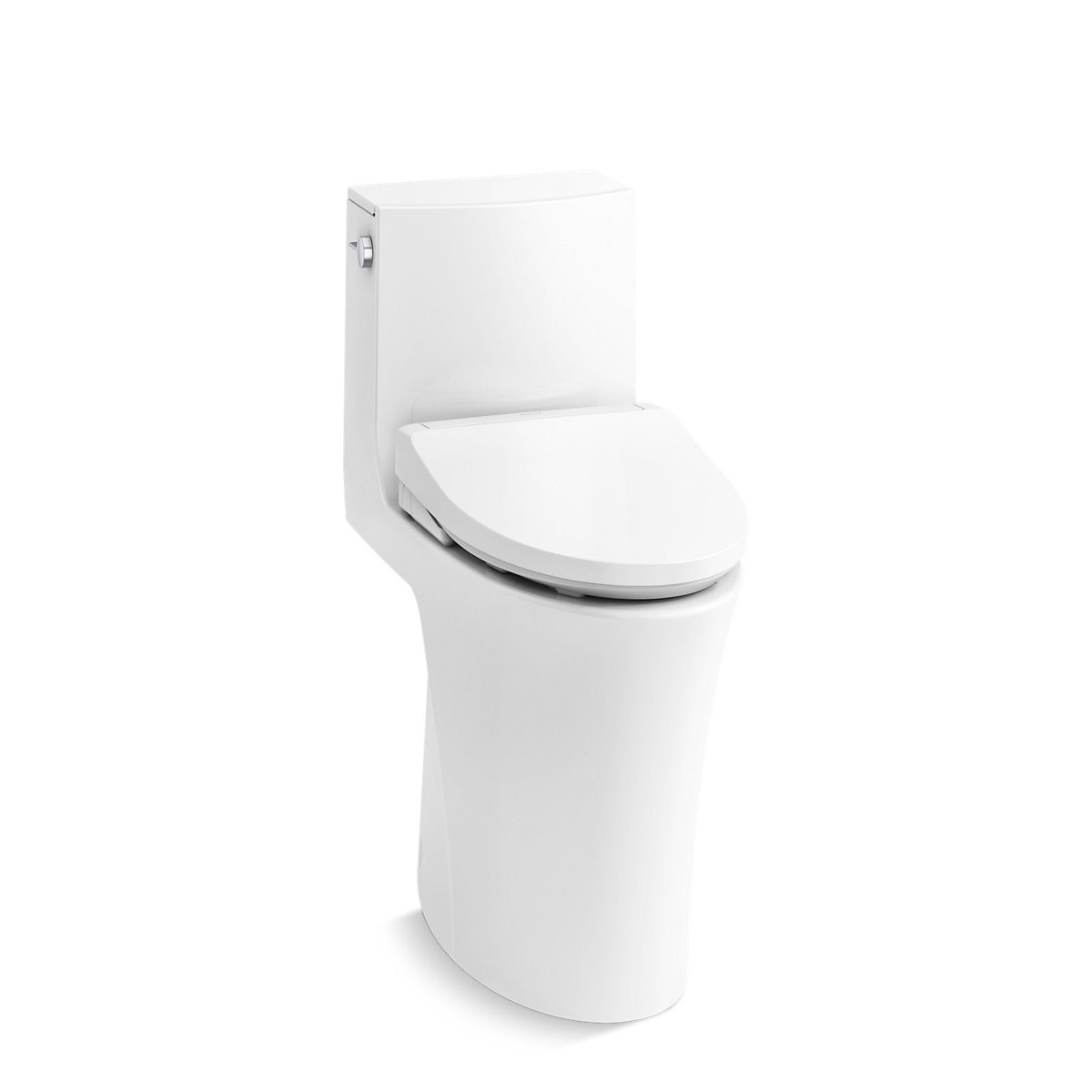 KOHLER K-1381-TBHHC Veil Hidden Cord One-piece Elongated Toilet with Skirted Trapway Dual-flush