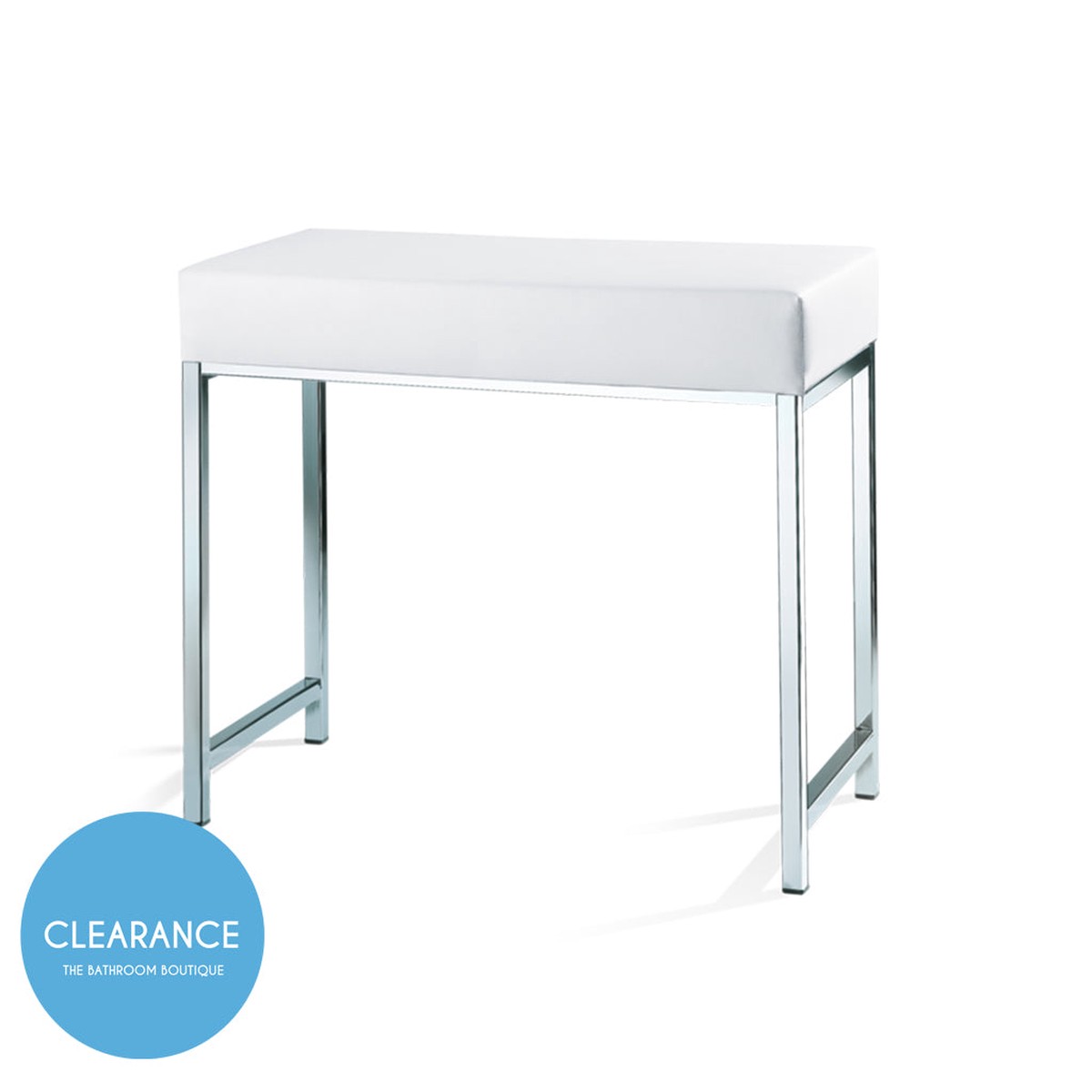 Universal Bathroom Seat - Free Standing - 21 SteelPolished ChromeWhite (Final Sale)