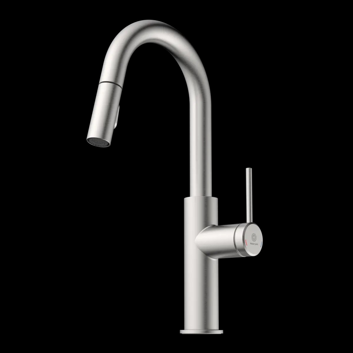 Wasserwerk Pull-Down Kitchen Prep Faucet in Brushed Nickel