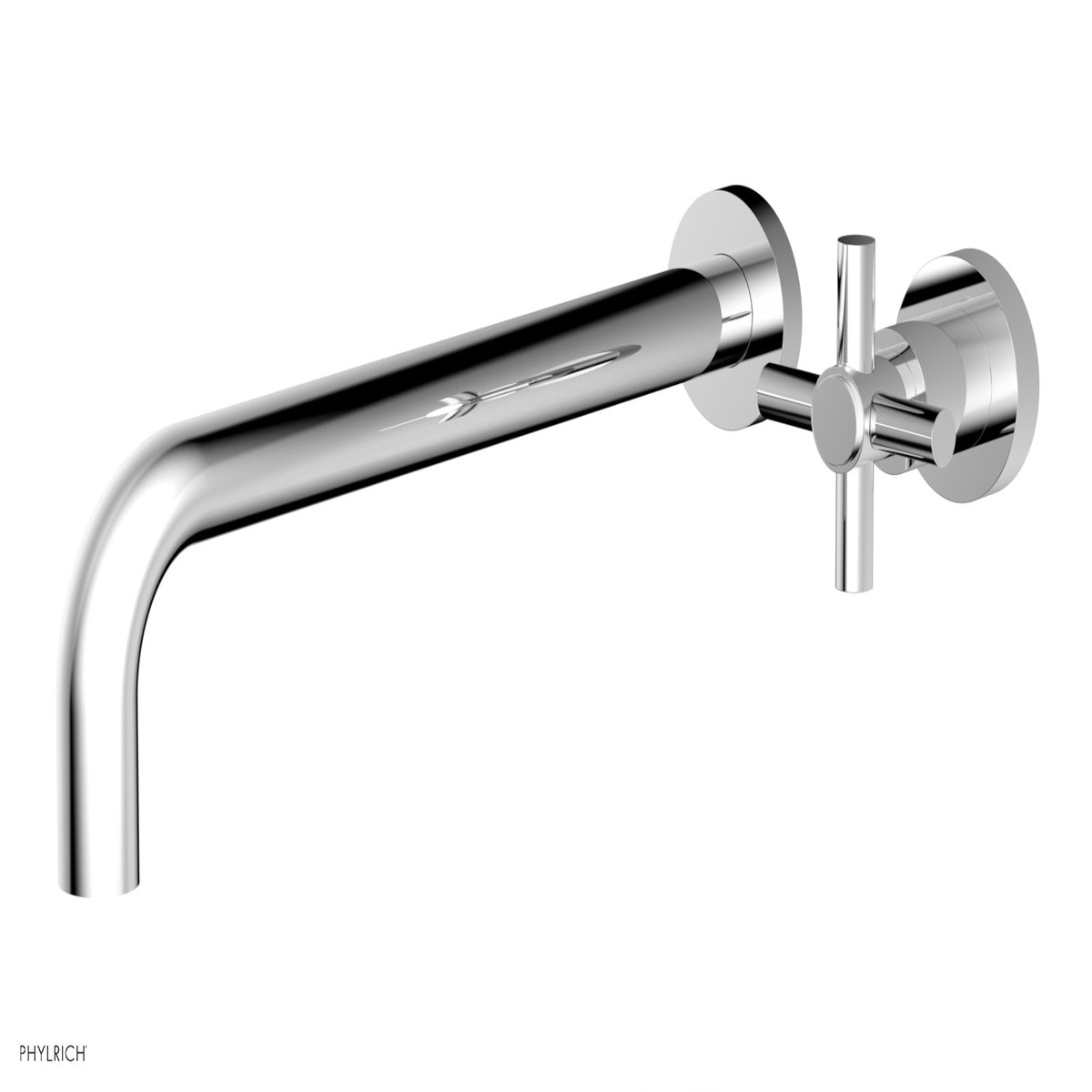 Basic 12 Single Handle Wall Lavatory Set - Cross Handle D131-17