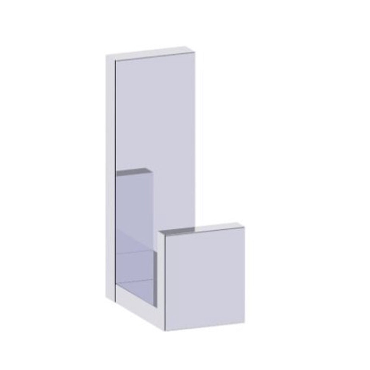 Berlin Large Coat Hook - Wall Mount - 4 BrassPolished Chrome