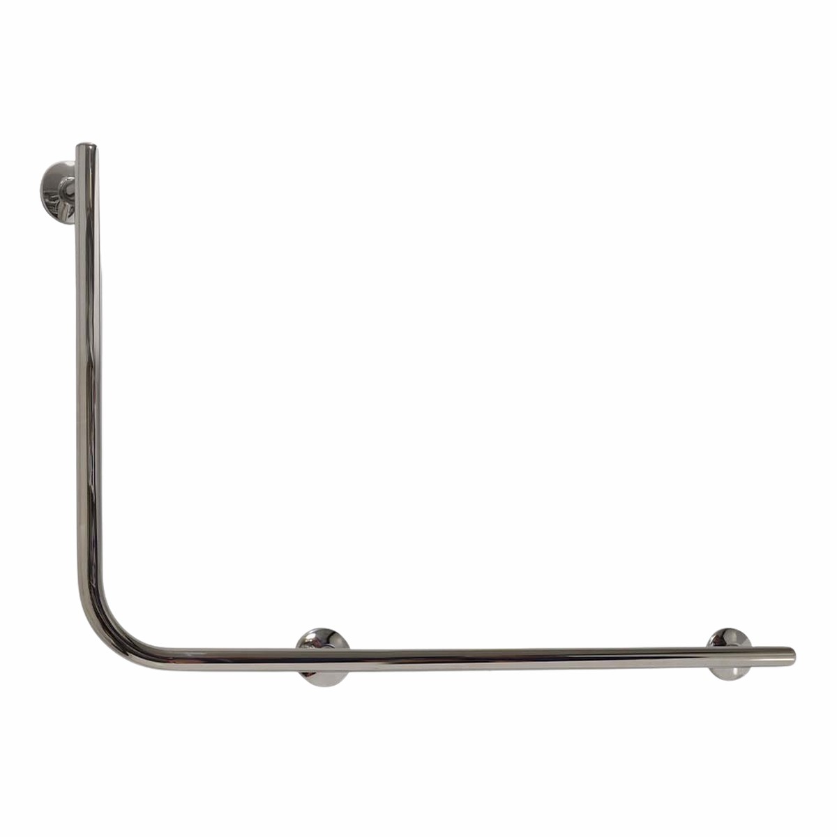 Argent Advantage Designer 600x960mm Right Hand 90 Degree Rail High Stainless Steel