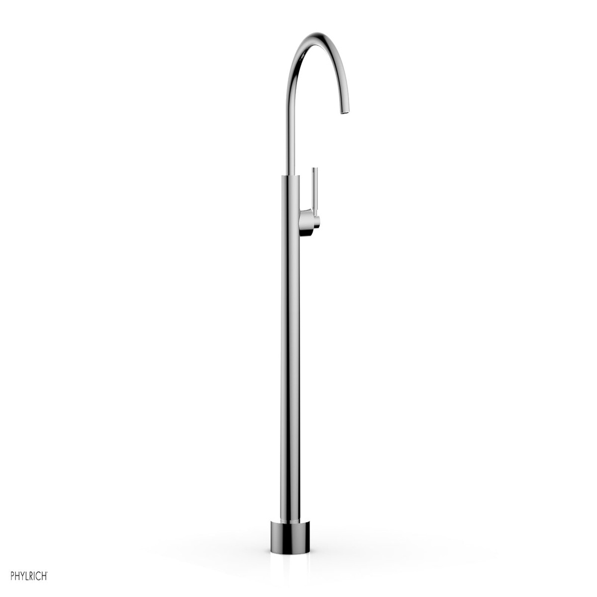 BASIC Low Floor Mount Tub Filler - Lever Handle D130-44-04
