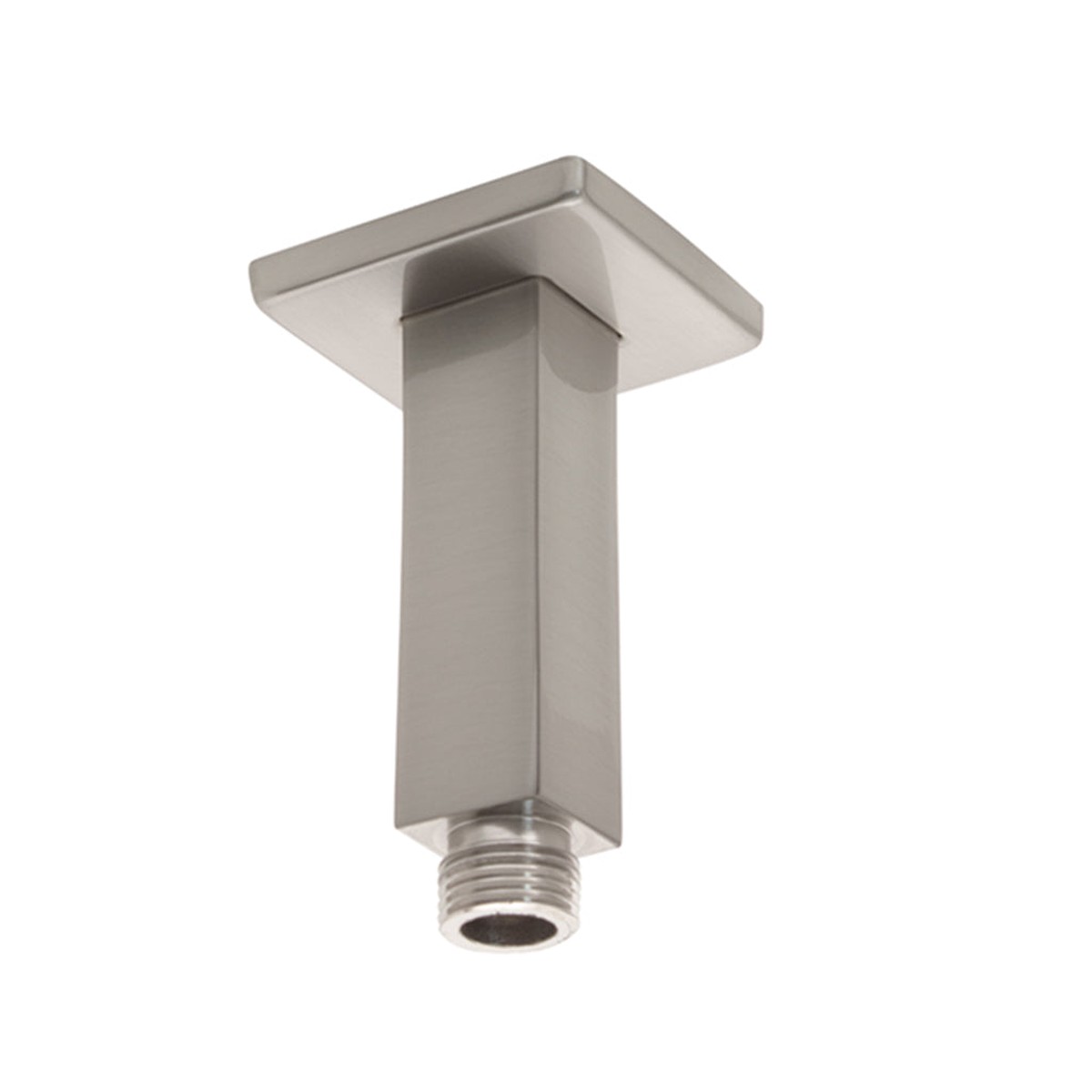 Cubic Shower Arm - Ceiling Mount - 4 BrassSatin Nickel