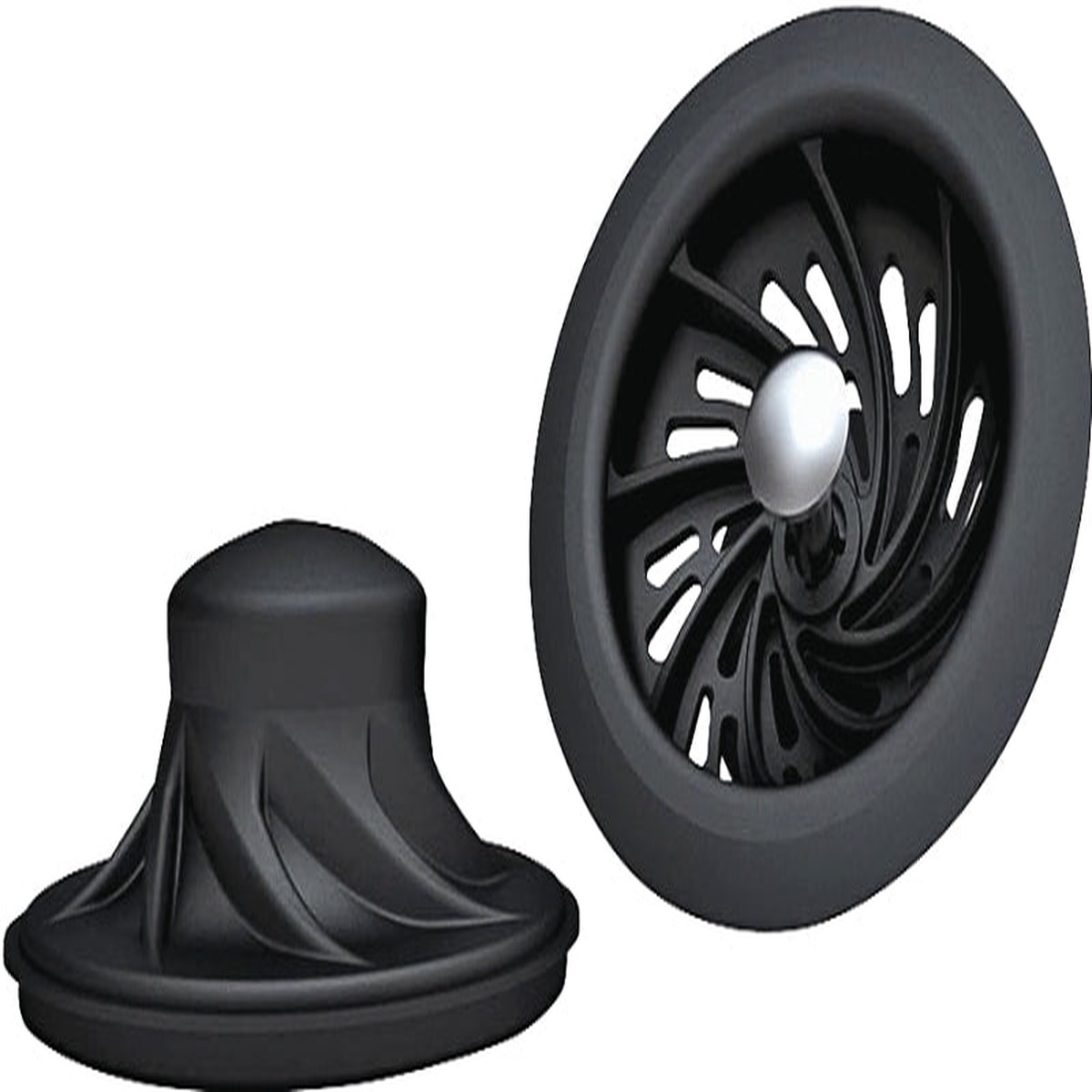 Danco 10009 Sink Strainer and Stopper 4 in Dia Rubber For Universal Standard Kitchen Sink Drains