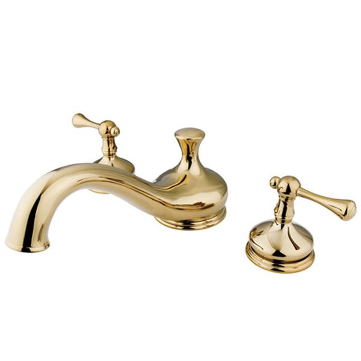 Kingston Brass Vintage Two Handle Roman Tub Filler in Polished Brass