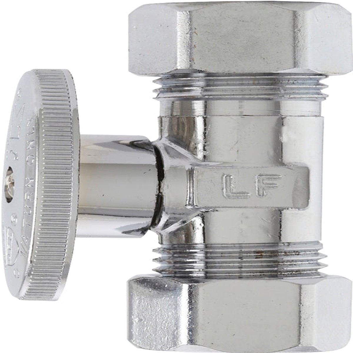 Plumb Pak PP2042PCLF Shut-Off Valve 58 x 716 in Connection Compression Chrome