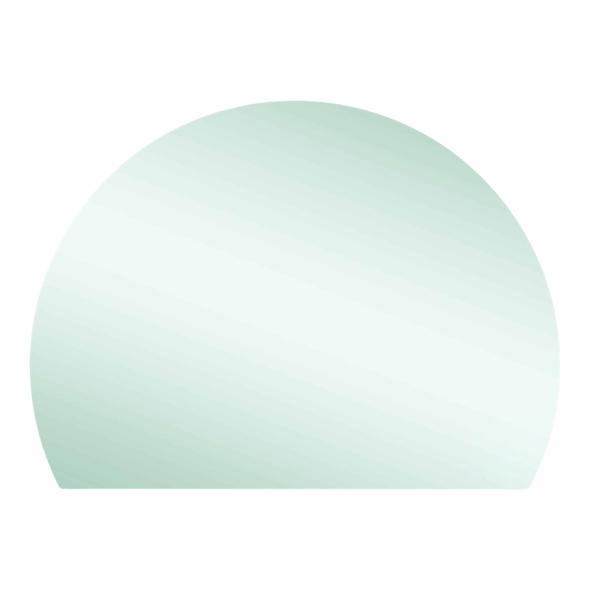 Thermogroup Ablaze Hamilton D Shaped Polished Edge Mirror 1500x1100mm