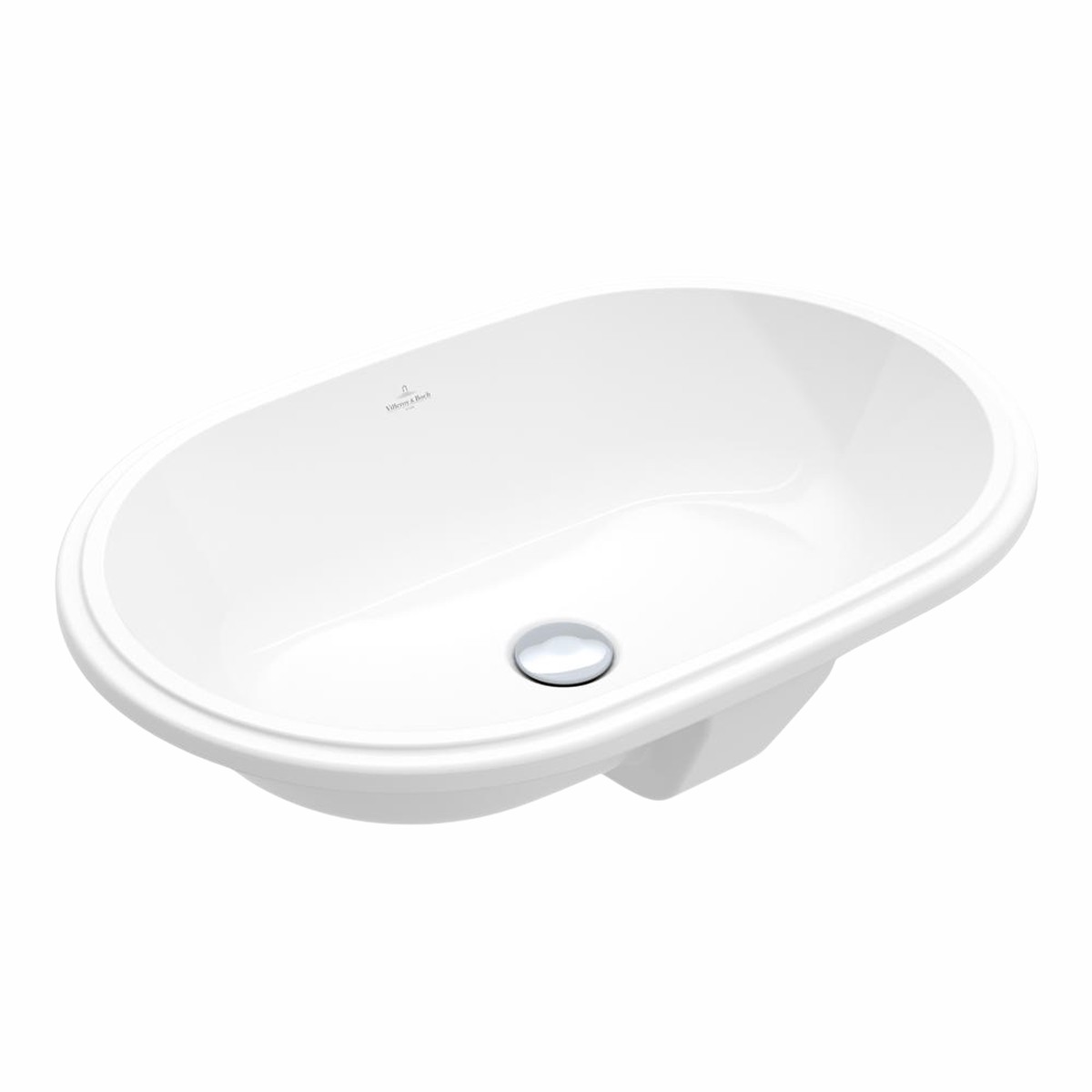 Villeroy Boch Architectura 20 570mm Oval Under Counter Basin with Overflow Alpine White