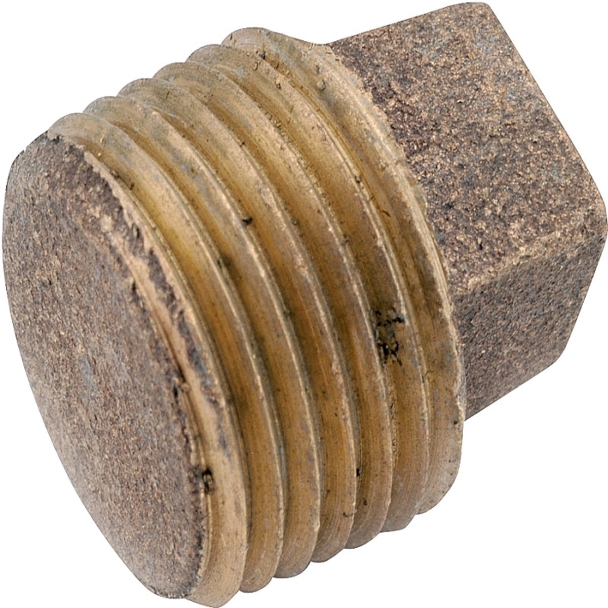 Anderson Metals 738114-02 Solid Pipe Plug 18 in IPT Brass Pack of 5