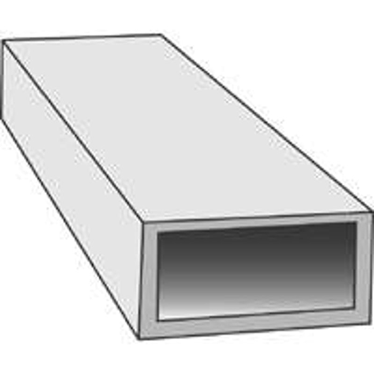 K S 8262 Decorative Metal Tube Rectangular 12 in L 316 in W 0014 in Wall Brass