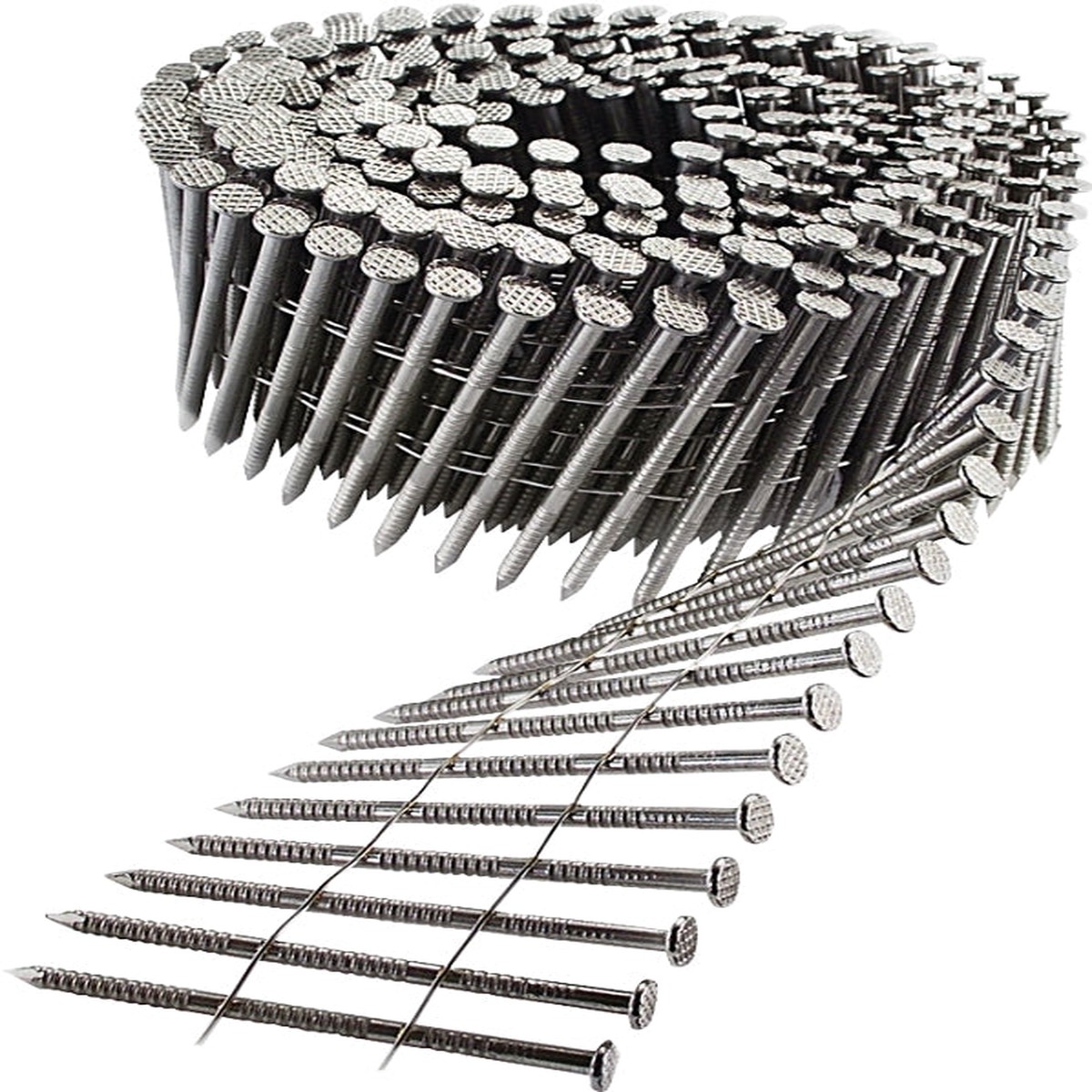 Simpson Strong-Tie S13A175SNC Siding Nail 1-34 in L 13 Gauge Stainless Steel Full Round Head Annular-Ring Shank