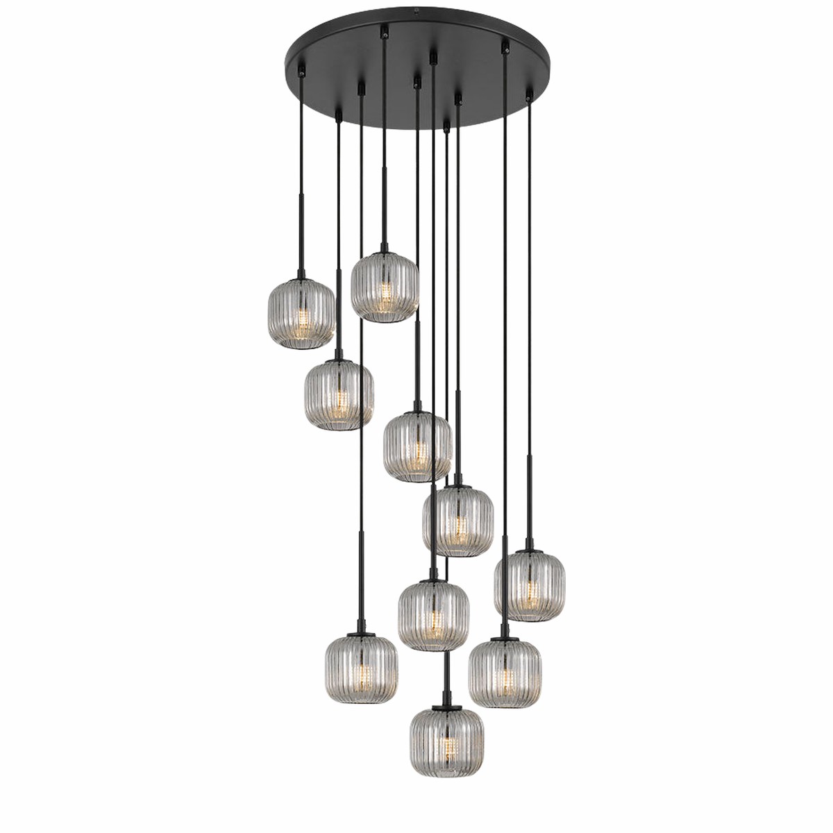Telbix Bobo 10 Pendant Black Smoke