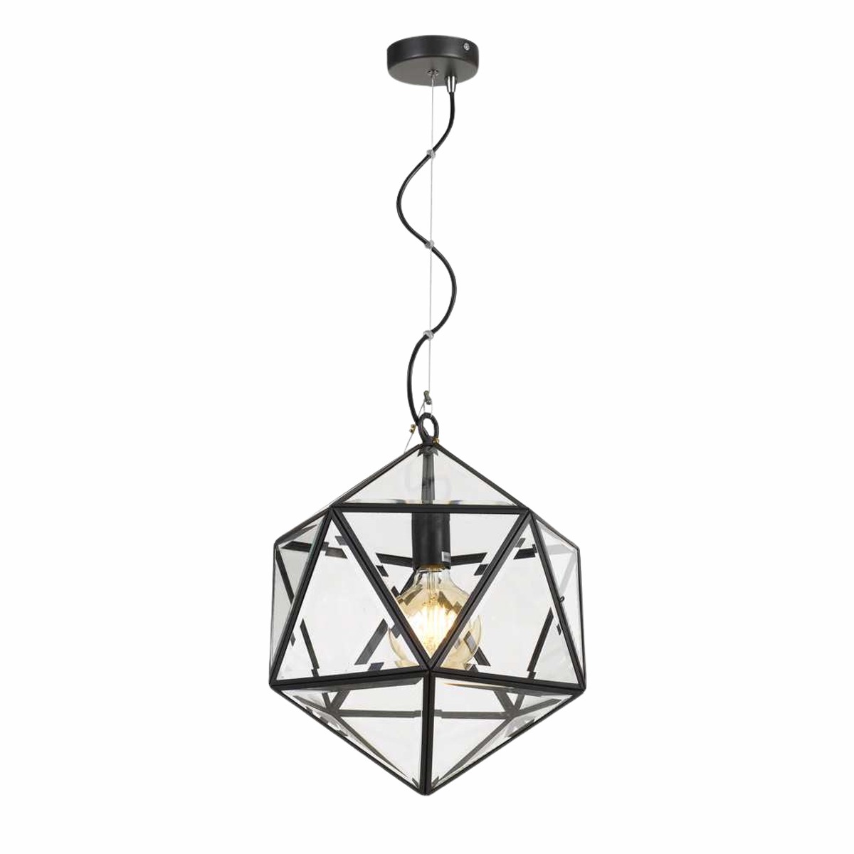 Telbix Lazlo 30 Pendant Solid Brass Black