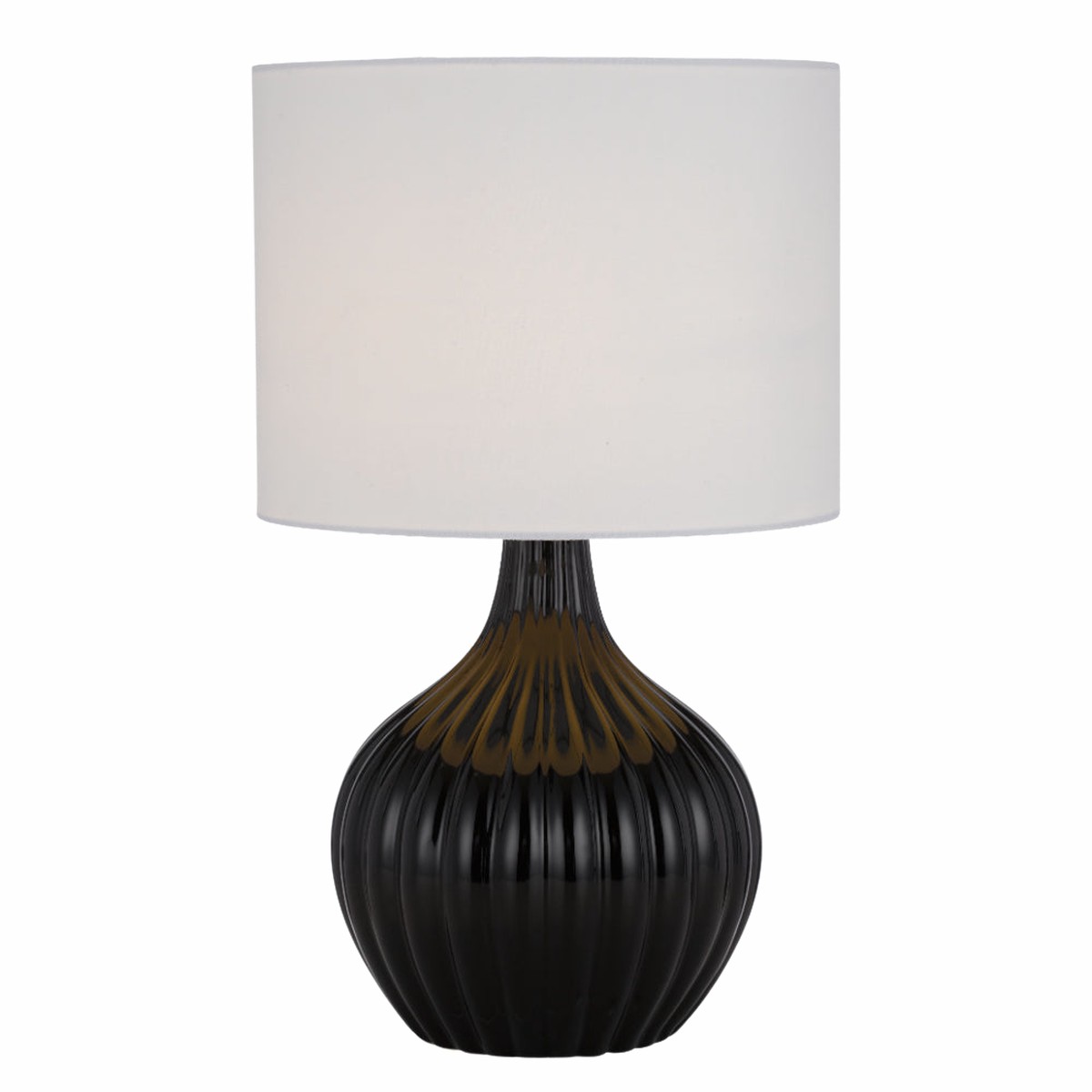 Telbix Nord Ceramic Table Lamp Black White