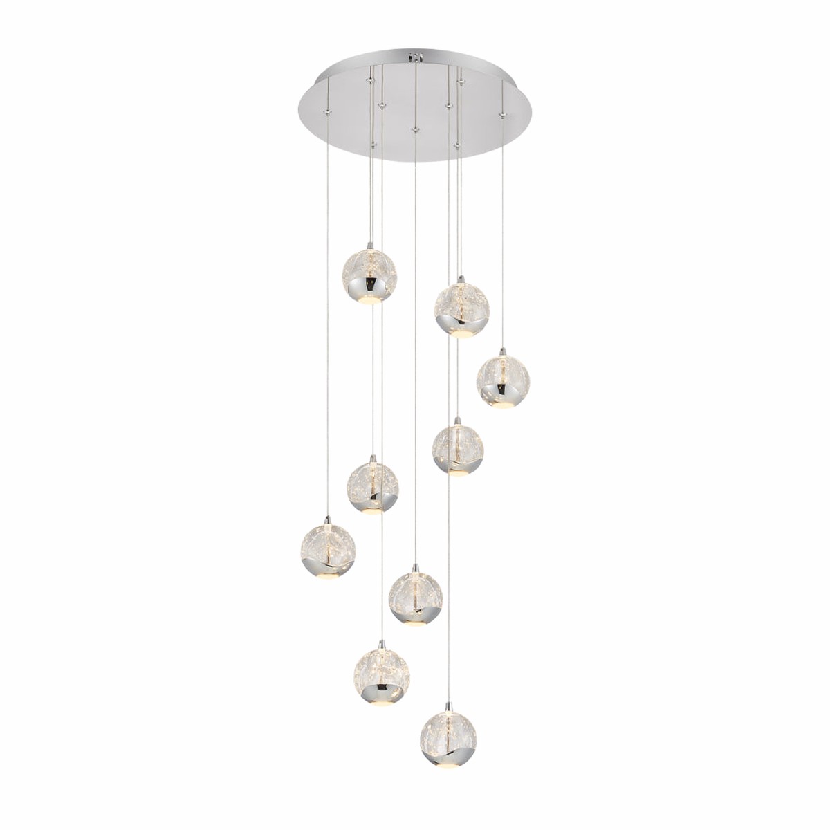 Telbix Segovia 9 Light Pendant Chrome