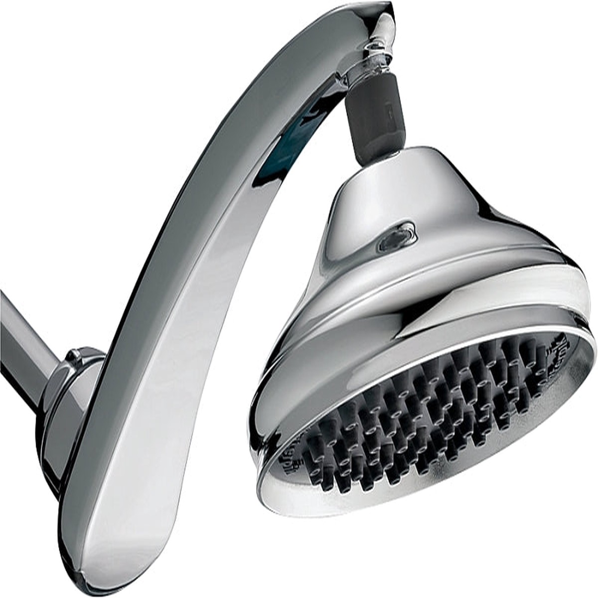 Waterpik RainFall RPB-173E Shower Head Round 18 gpm 1 -Spray Function Chrome 6 in Dia 13 in L 6 in W